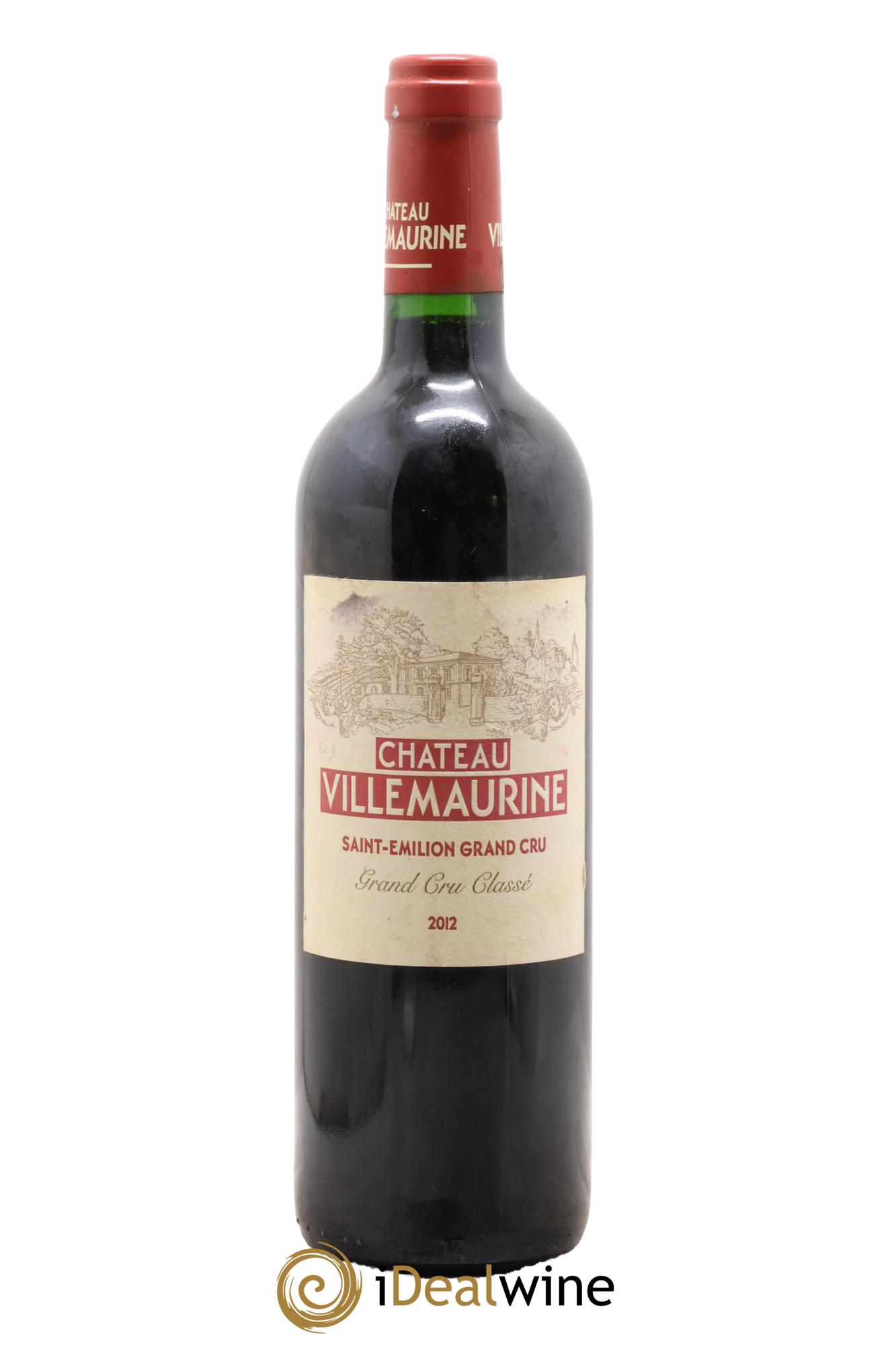 Château Villemaurine Grand Cru Classé 2012 - Lot de 1 bouteille - 0