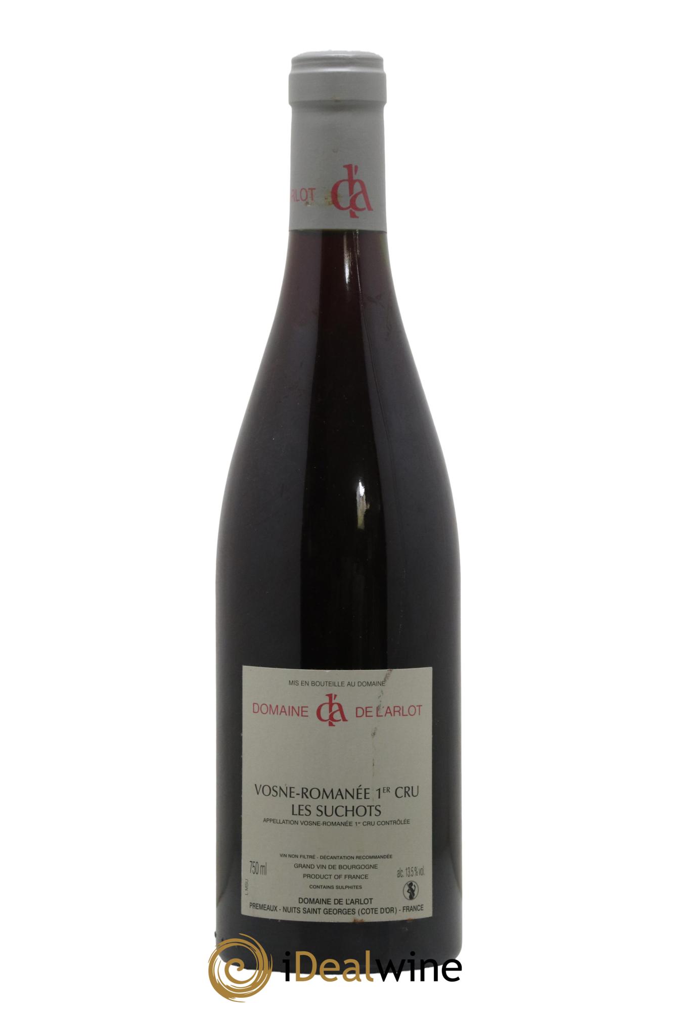 Vosne-Romanée 1er Cru Les Suchots Domaine de l'Arlot 2010 - Lot de 1 bouteille - 1