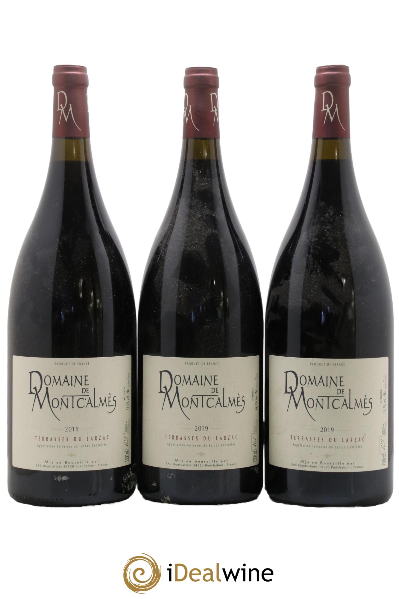 Terrasses du Larzac Domaine de Montcalmès Frédéric Pourtalié 2019 - Lot of 3 magnums - 0