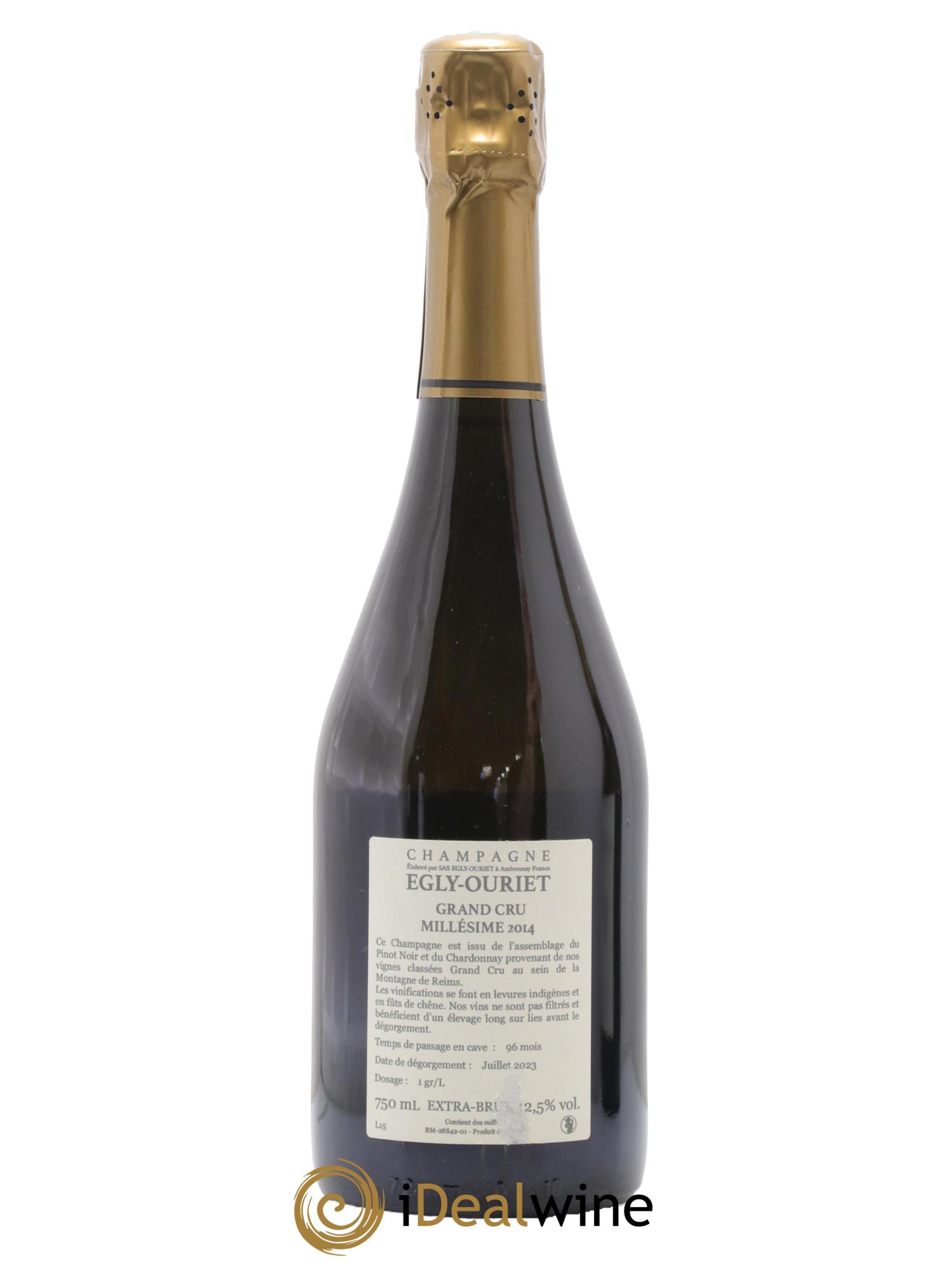 Ambonnay Vieilles Vignes Brut Millésimé Egly-Ouriet 2014 - Lot de 1 bouteille - 1