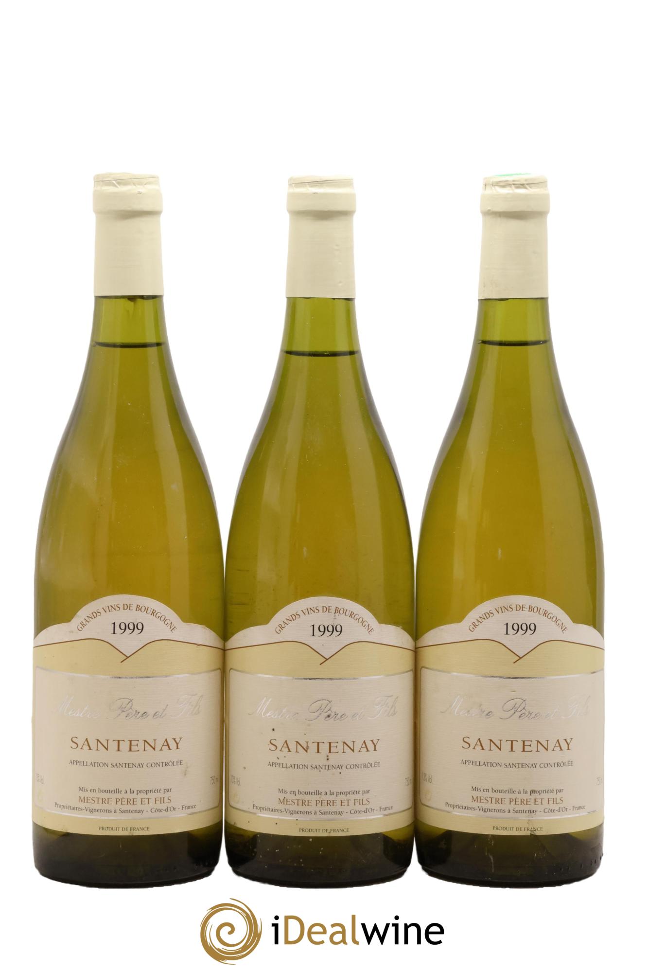 Santenay Mestre Père et Fils 1999 - Lot of 3 bottles - 0