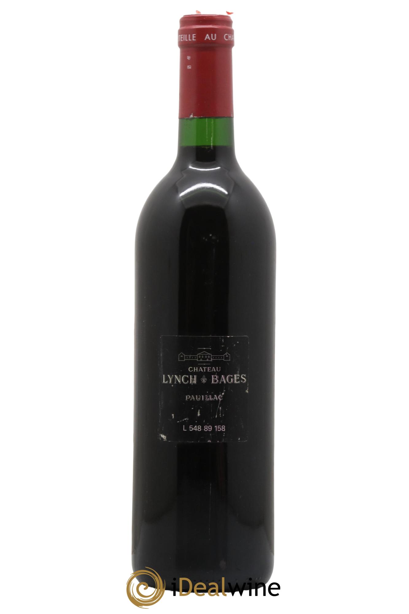 Château Lynch Bages 5ème Grand Cru Classé 1989 - Lot de 1 bouteille - 1