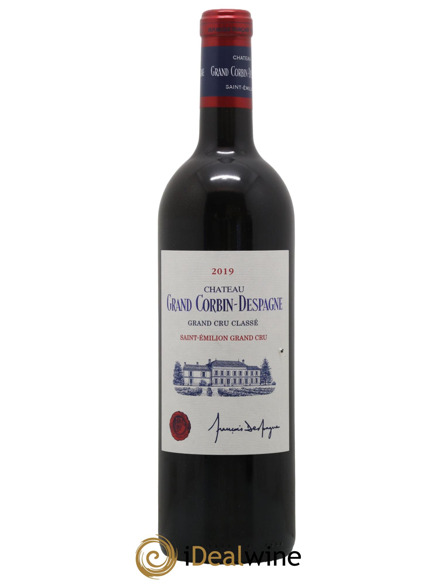Château Grand Corbin Despagne Grand Cru Classé 2019 - Lot de 1 bouteille - 0