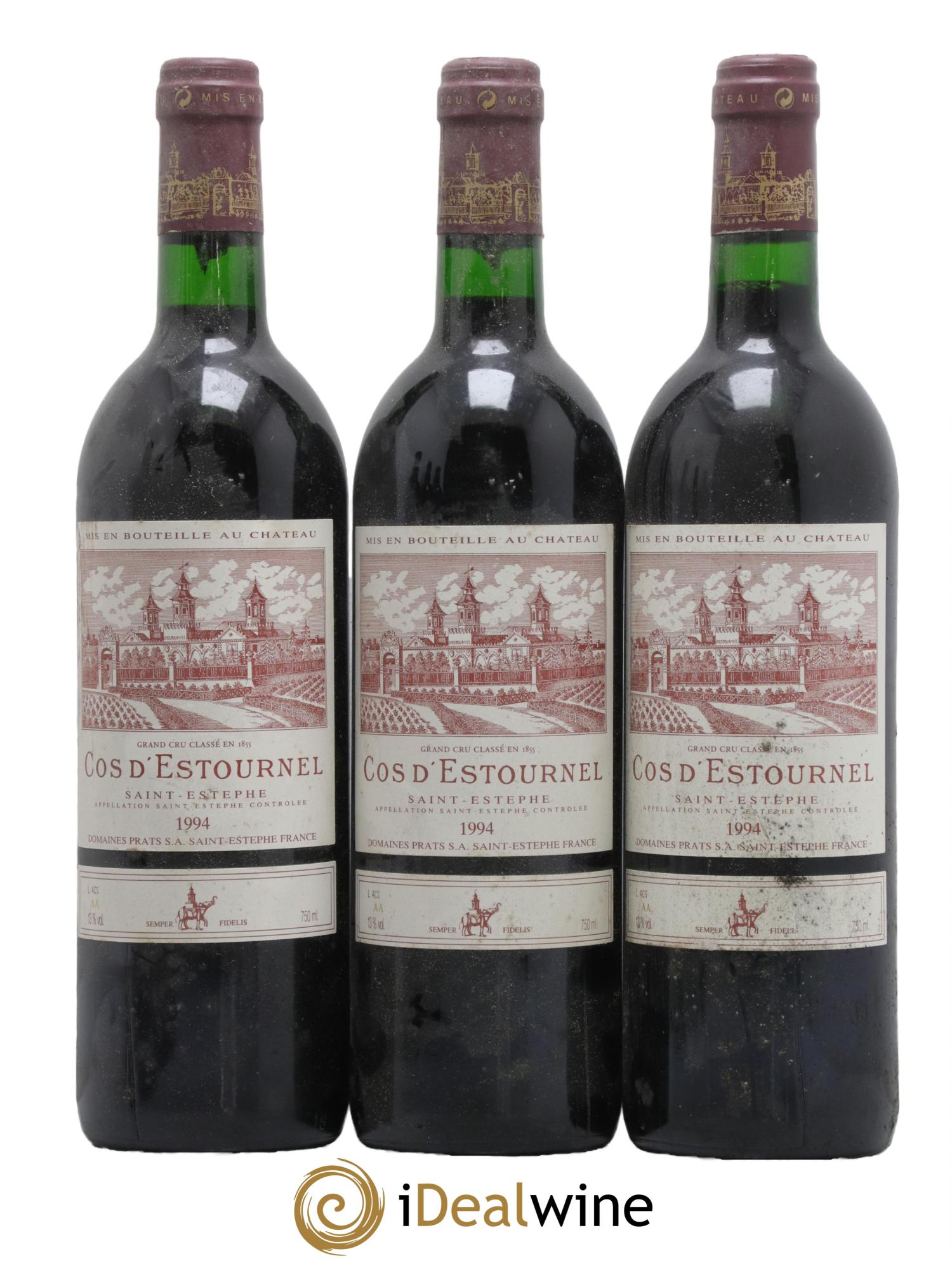 Cos d'Estournel 2ème Grand Cru Classé 1994 - Lot de 3 bouteilles - 0