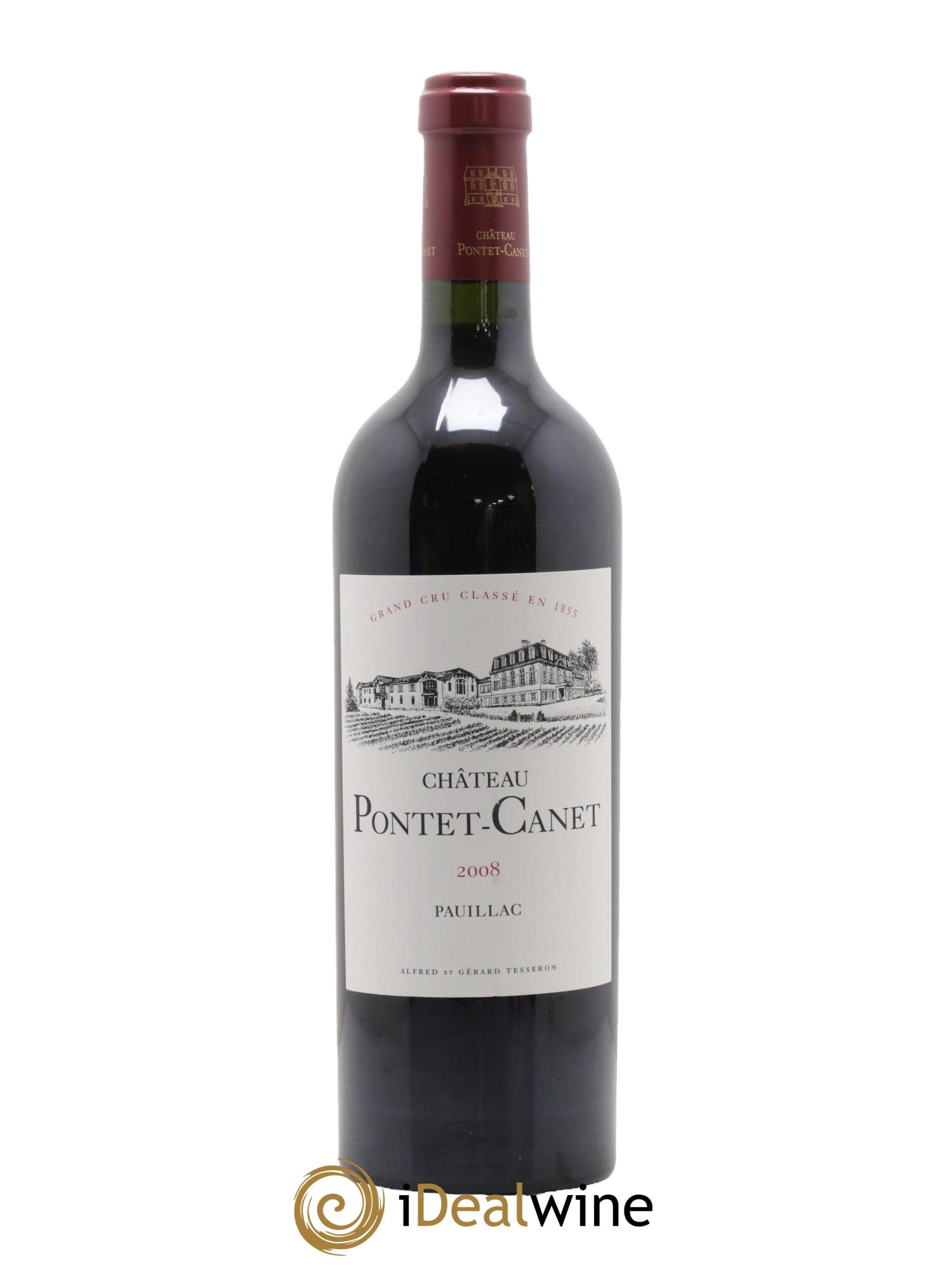 Château Pontet Canet 5ème Grand Cru Classé 2008 - Lot de 1 bouteille - 0