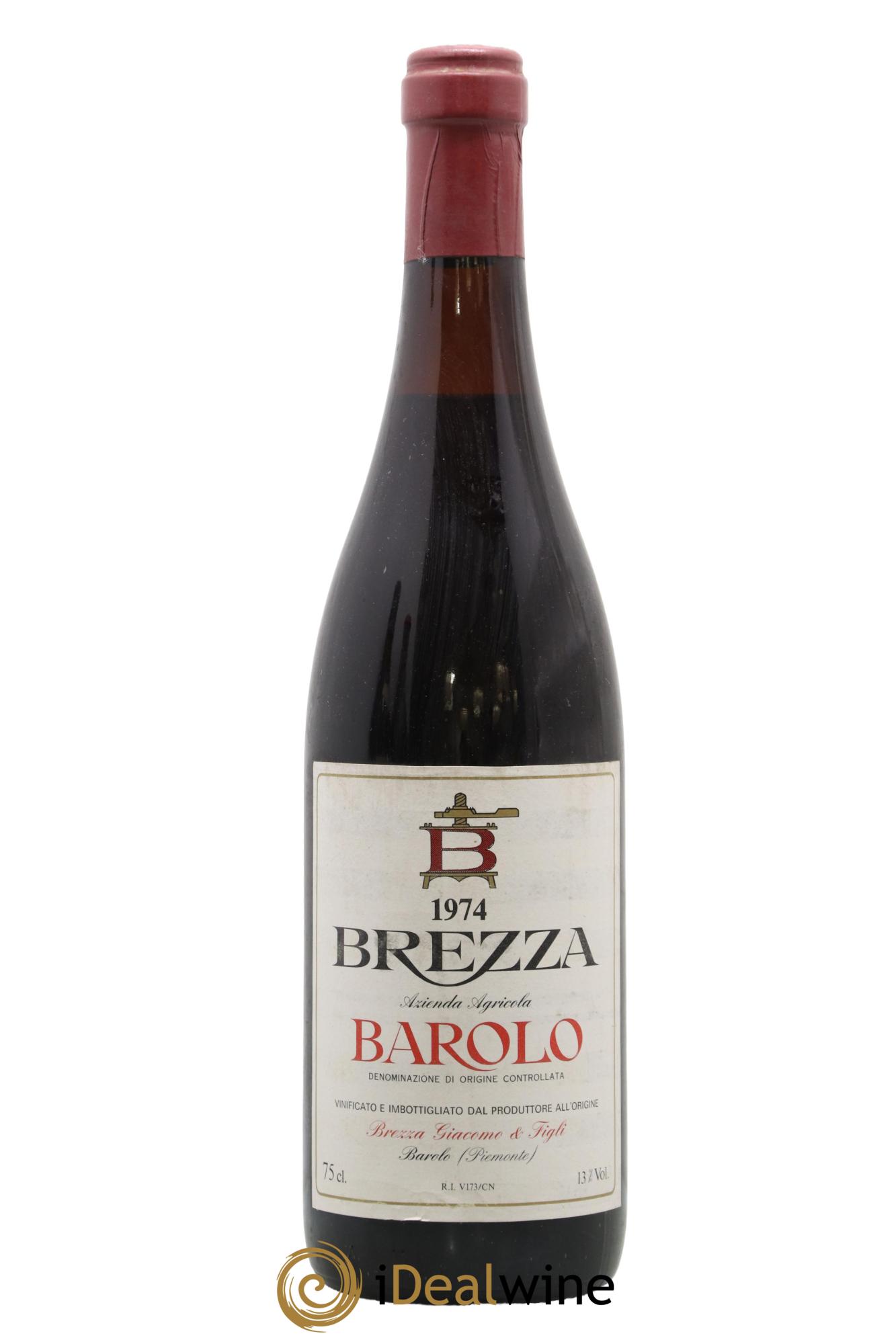Barolo Brezza 1974 - Lot de 1 bouteille - 0