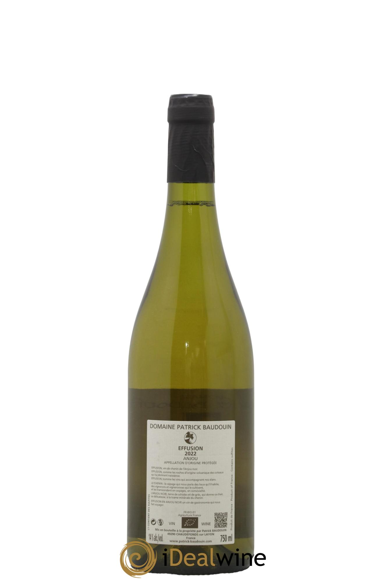 Anjou Effusion Patrick Baudouin 2022 - Posten von 1 Flasche - 1