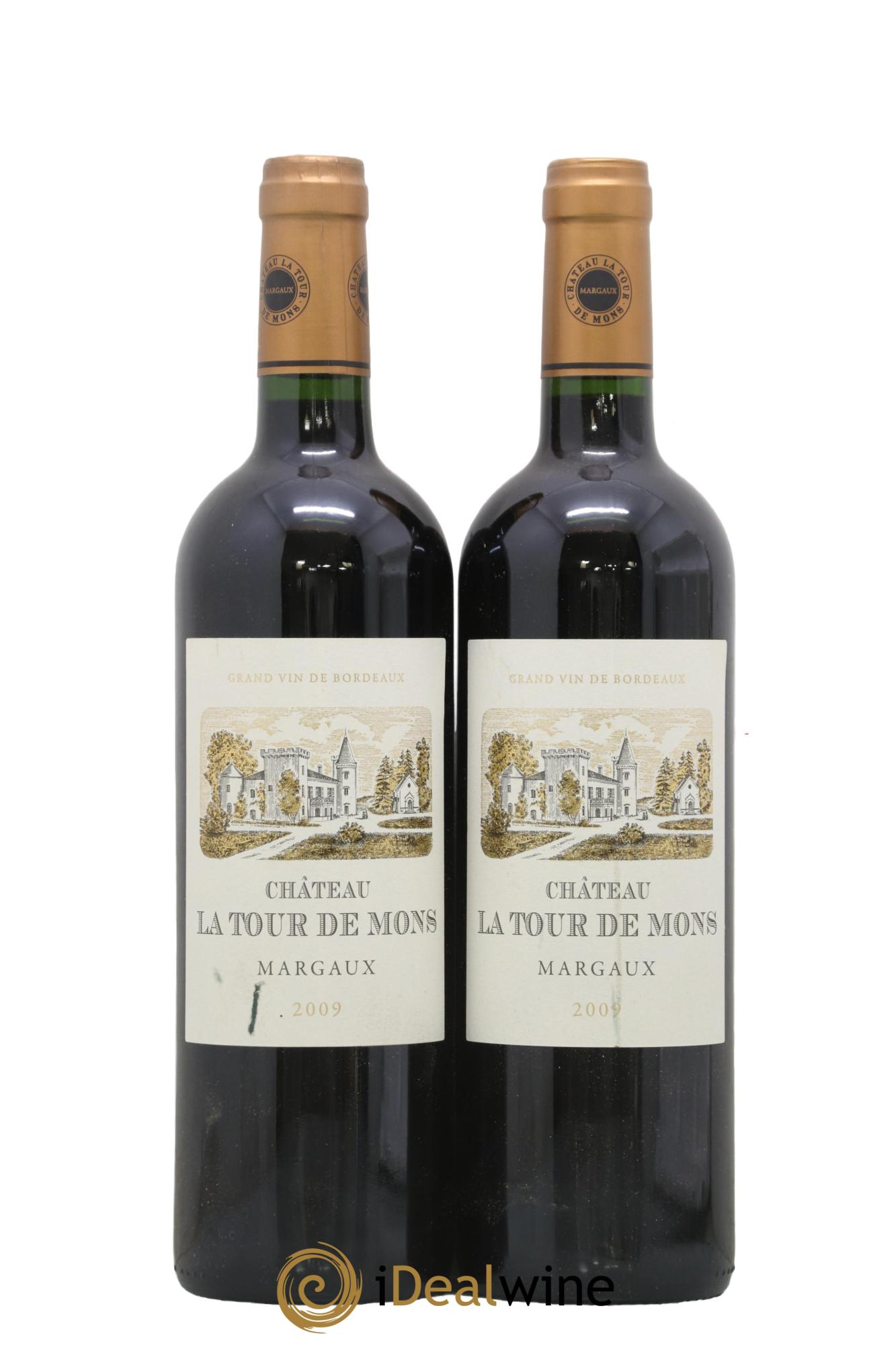 Château la Tour de Mons Cru Bourgeois 2009 - Lot de 2 bouteilles - 0