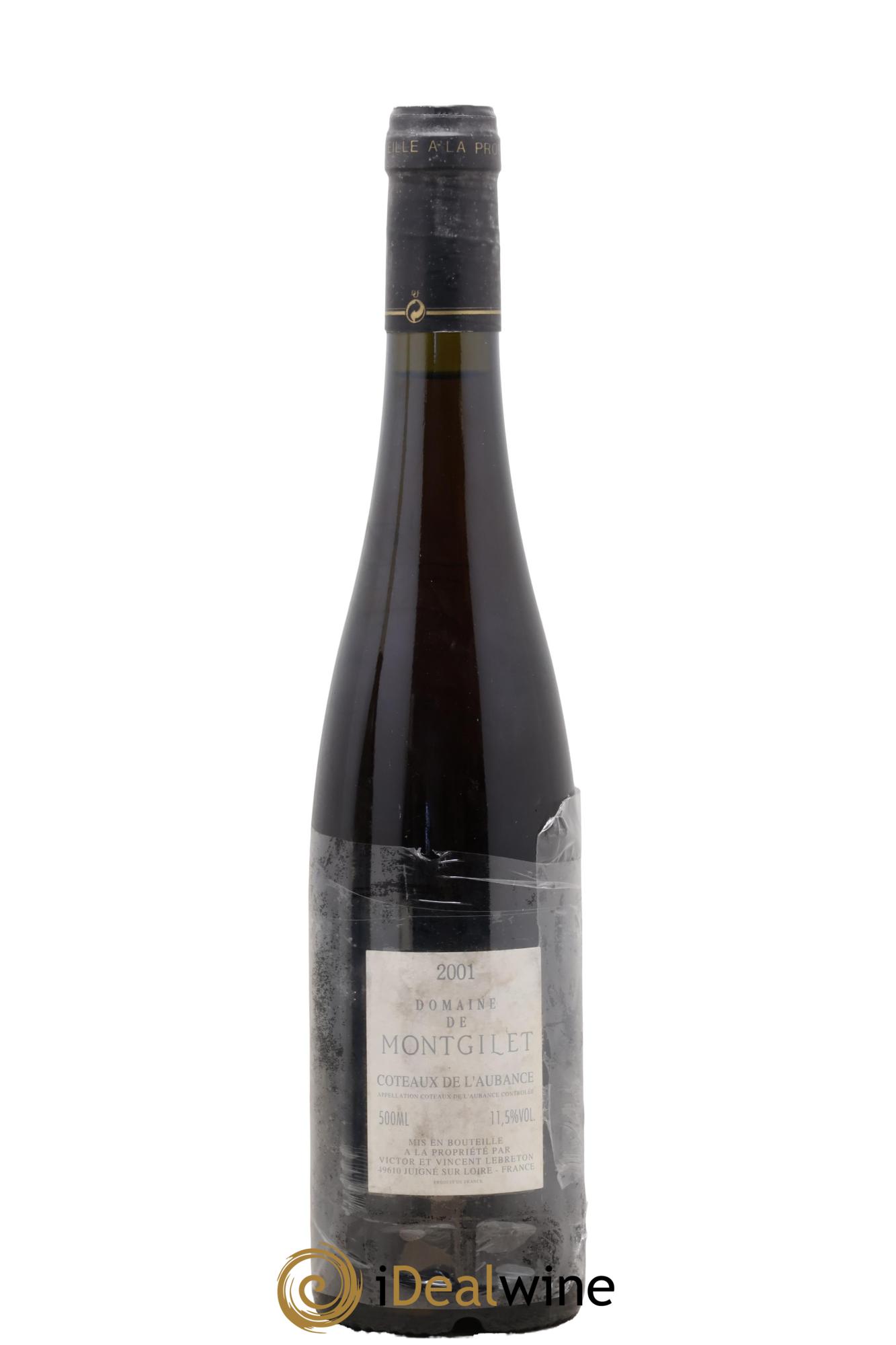 Coteaux de l'Aubance Clos Prieur Domaine de Montgilet 2001 - Lot de 1 format 50cl - 1