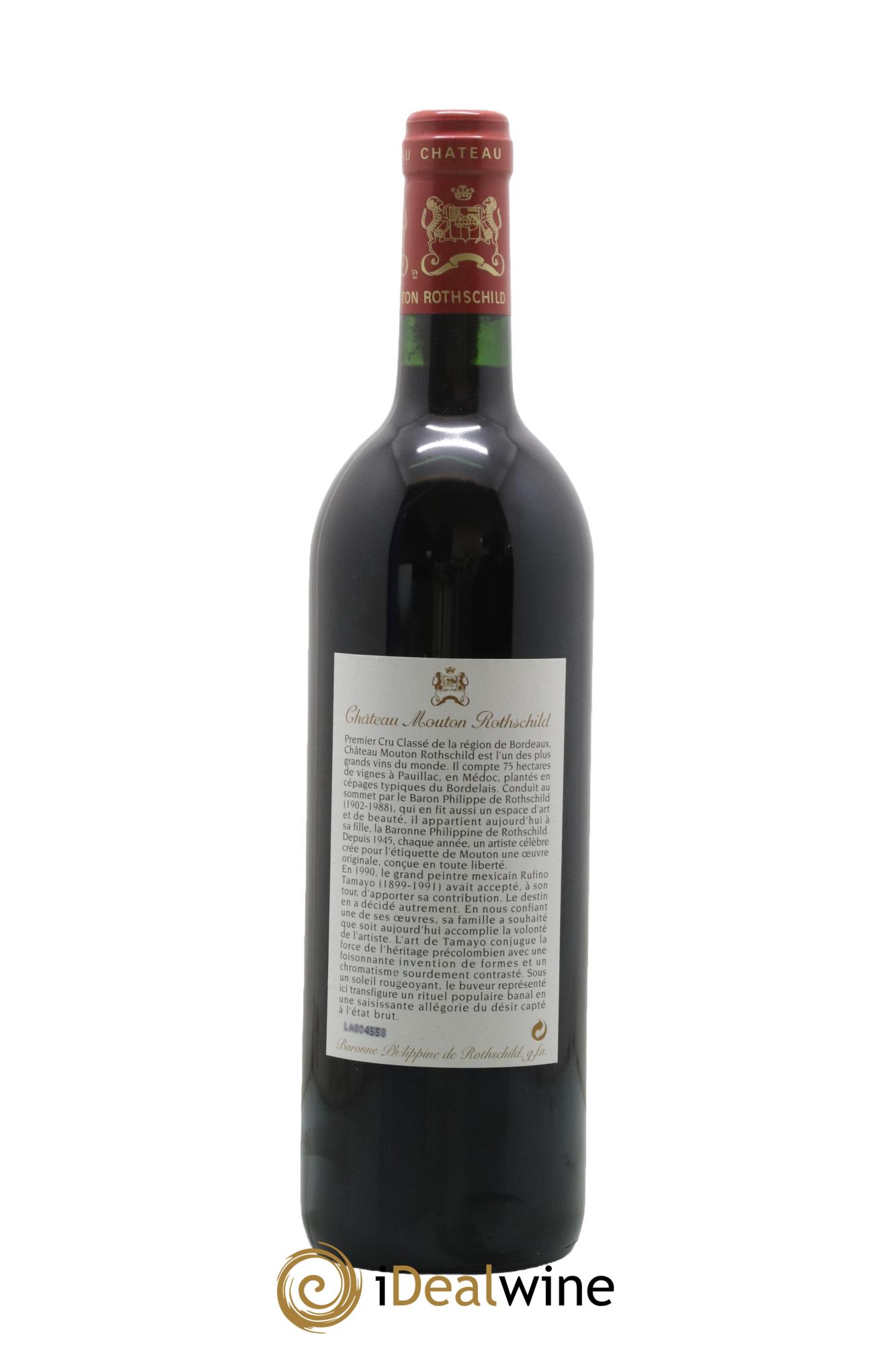 Château Mouton Rothschild 1er Grand Cru Classé 1998 - Lot of 1 bottle - 1