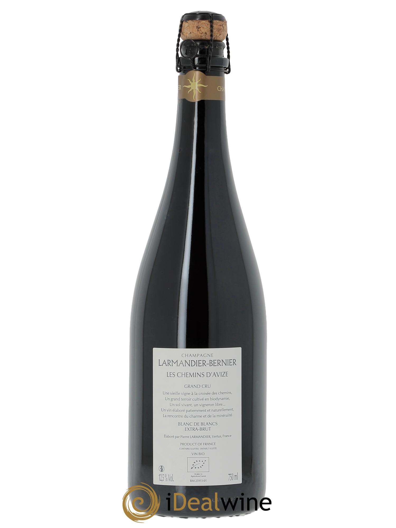 Les Chemins d'Avize Grand Cru Extra-Brut Larmandier-Bernier 2017 - Lot de 1 bouteille - 1