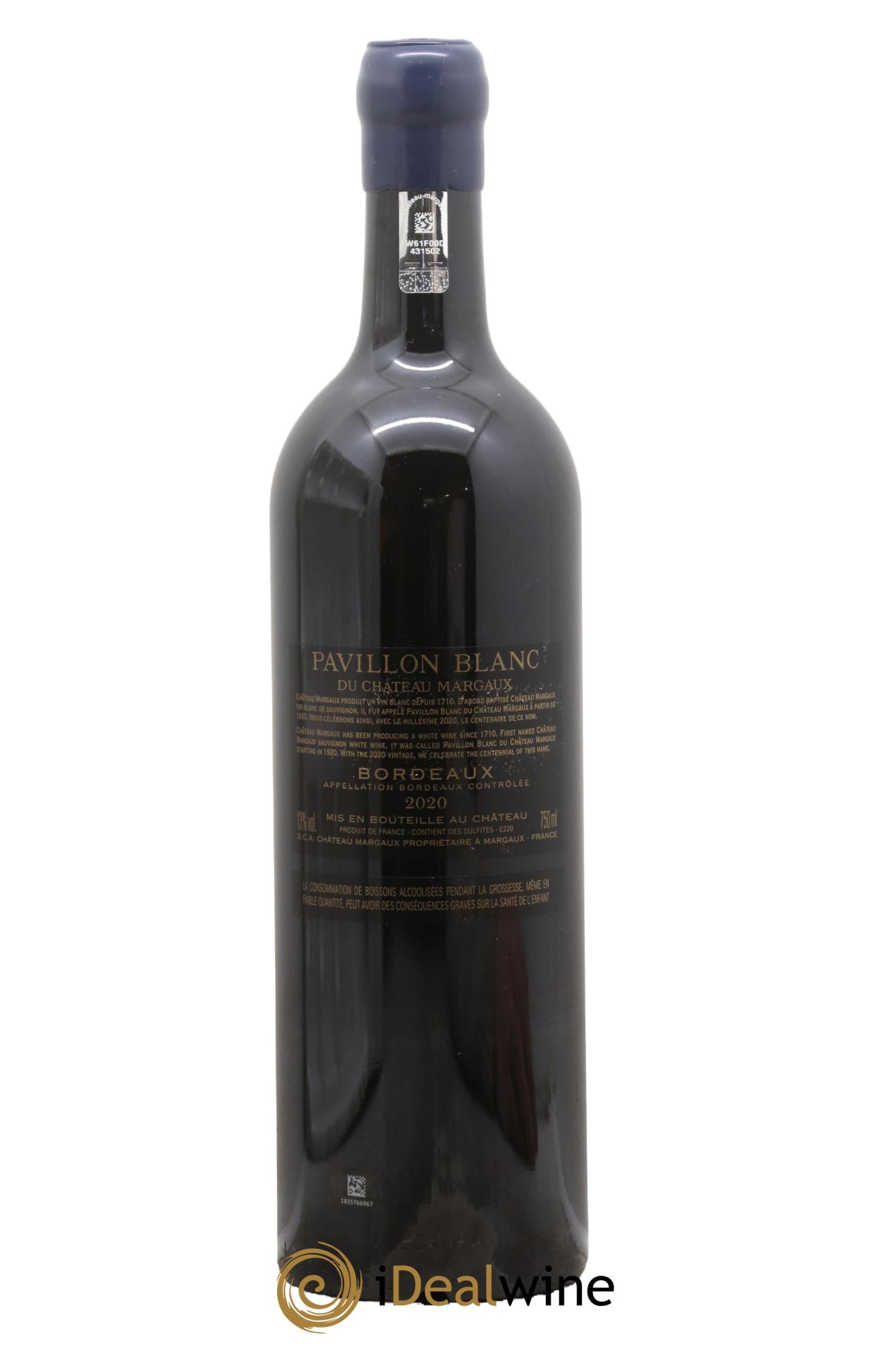 Pavillon Blanc du Château Margaux 2020 - Lotto di 1 bottiglia - 1