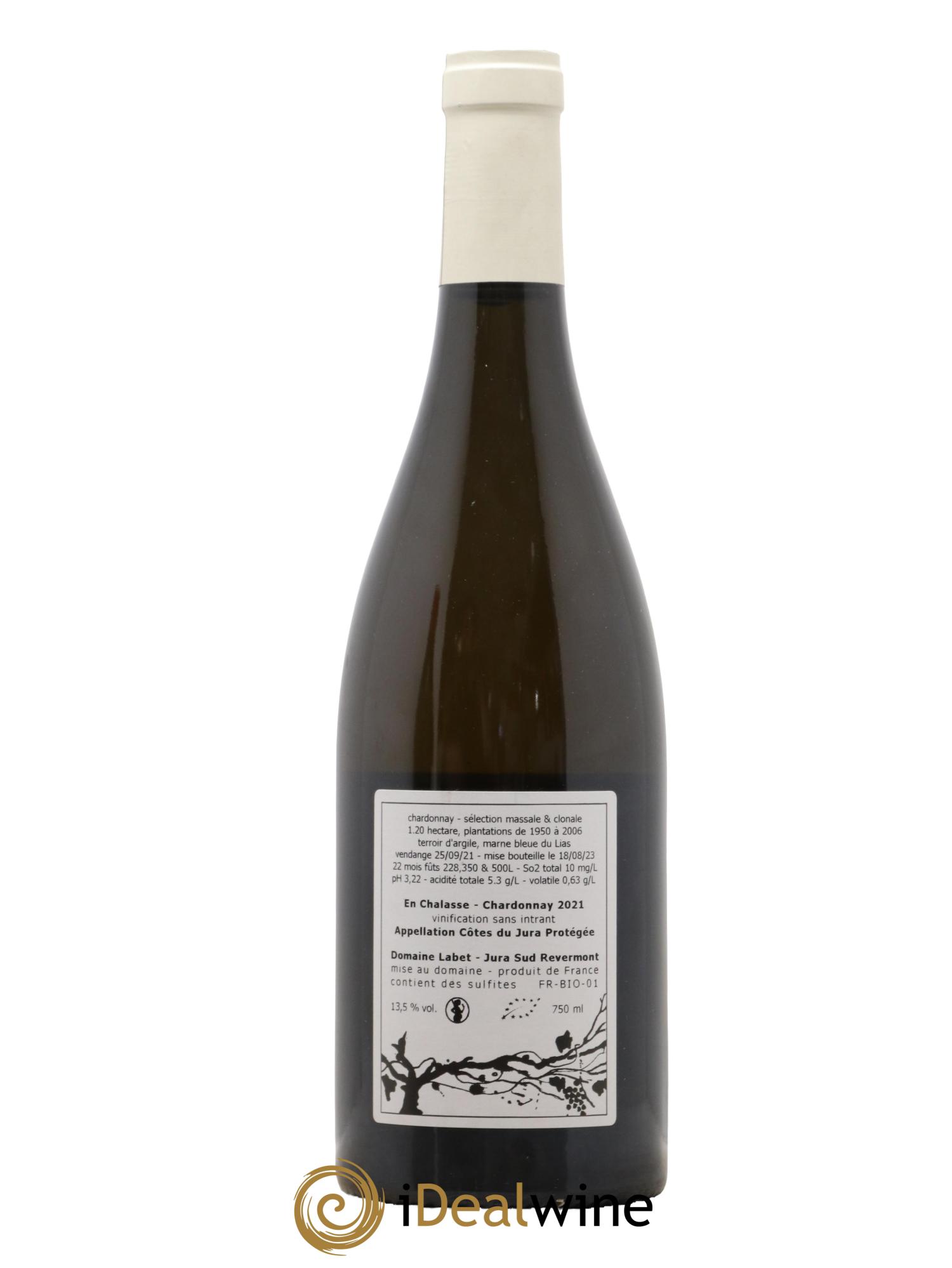 Côtes du Jura Chardonnay En Chalasse Romain - Julien - Charline Labet 2021 - Lot de 1 bouteille - 1