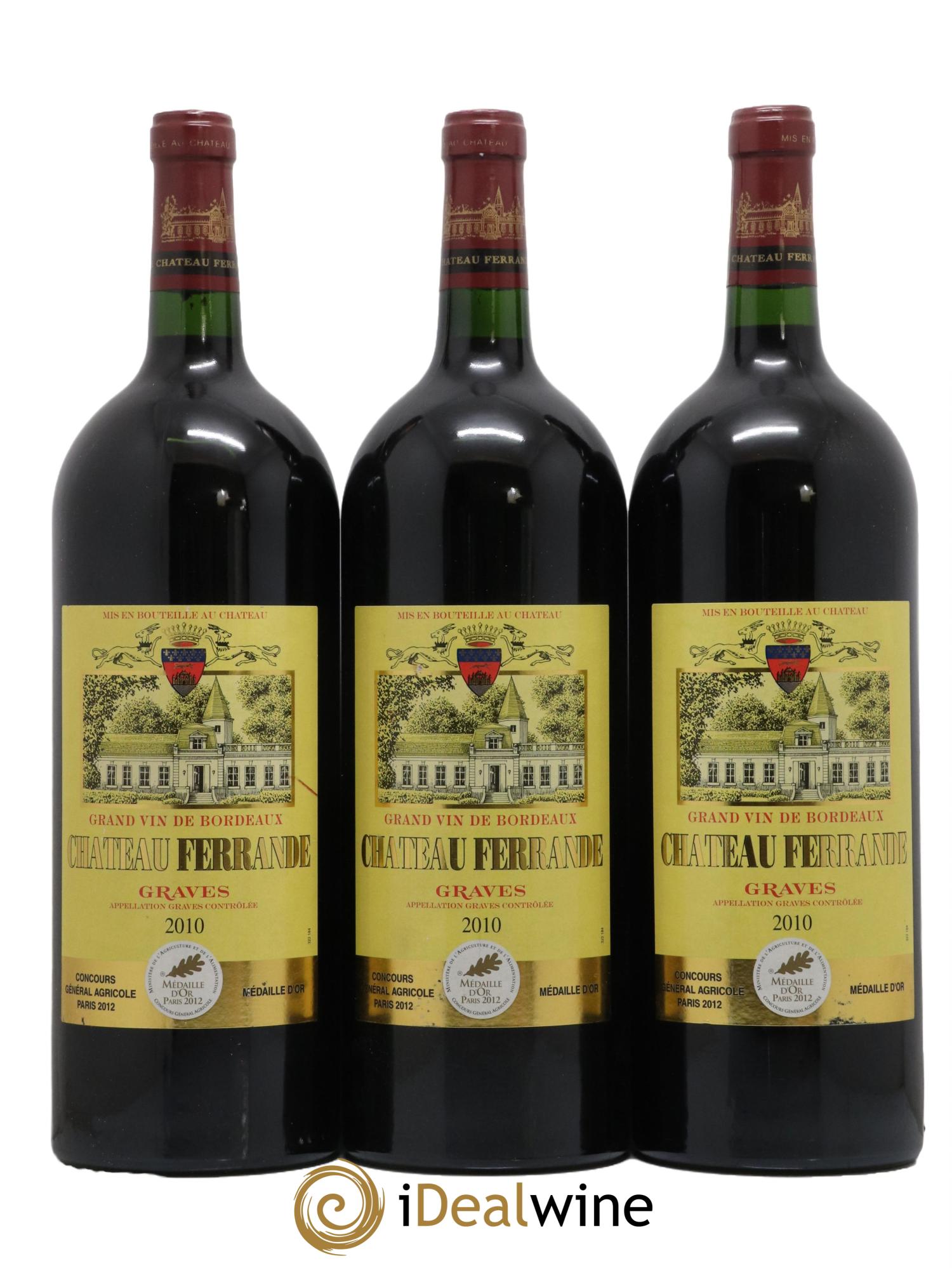 Château Ferrande 2010 - Posten von 3 Magnum - 0