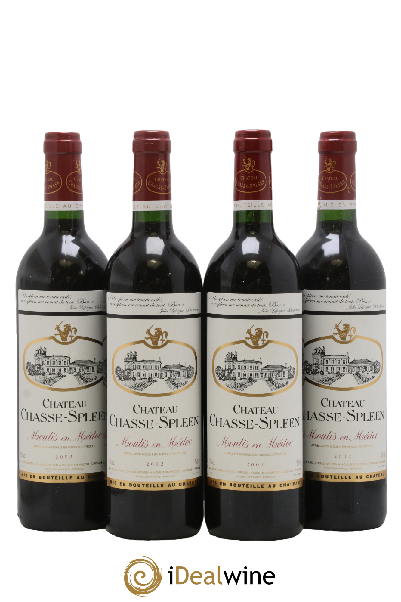 Château Chasse Spleen 2002 - Posten von 4 Flaschen - 0