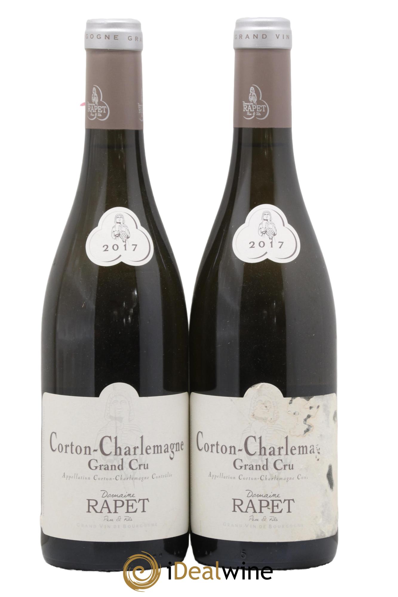Corton-Charlemagne Grand Cru Rapet Père & Fils 2017 - Lot of 2 bottles - 0