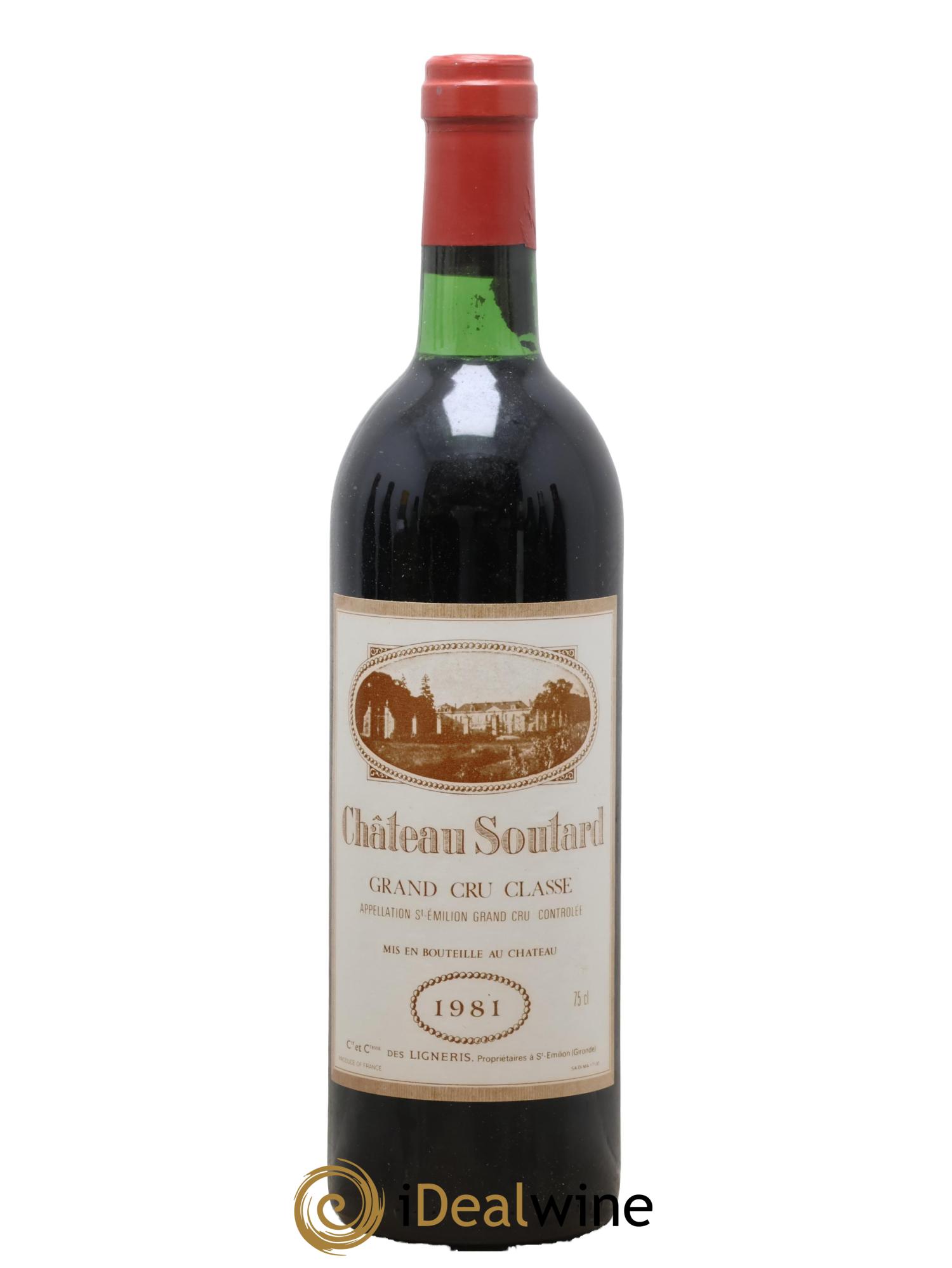 Château Soutard Grand Cru Classé 1981 - Posten von 1 Flasche - 0