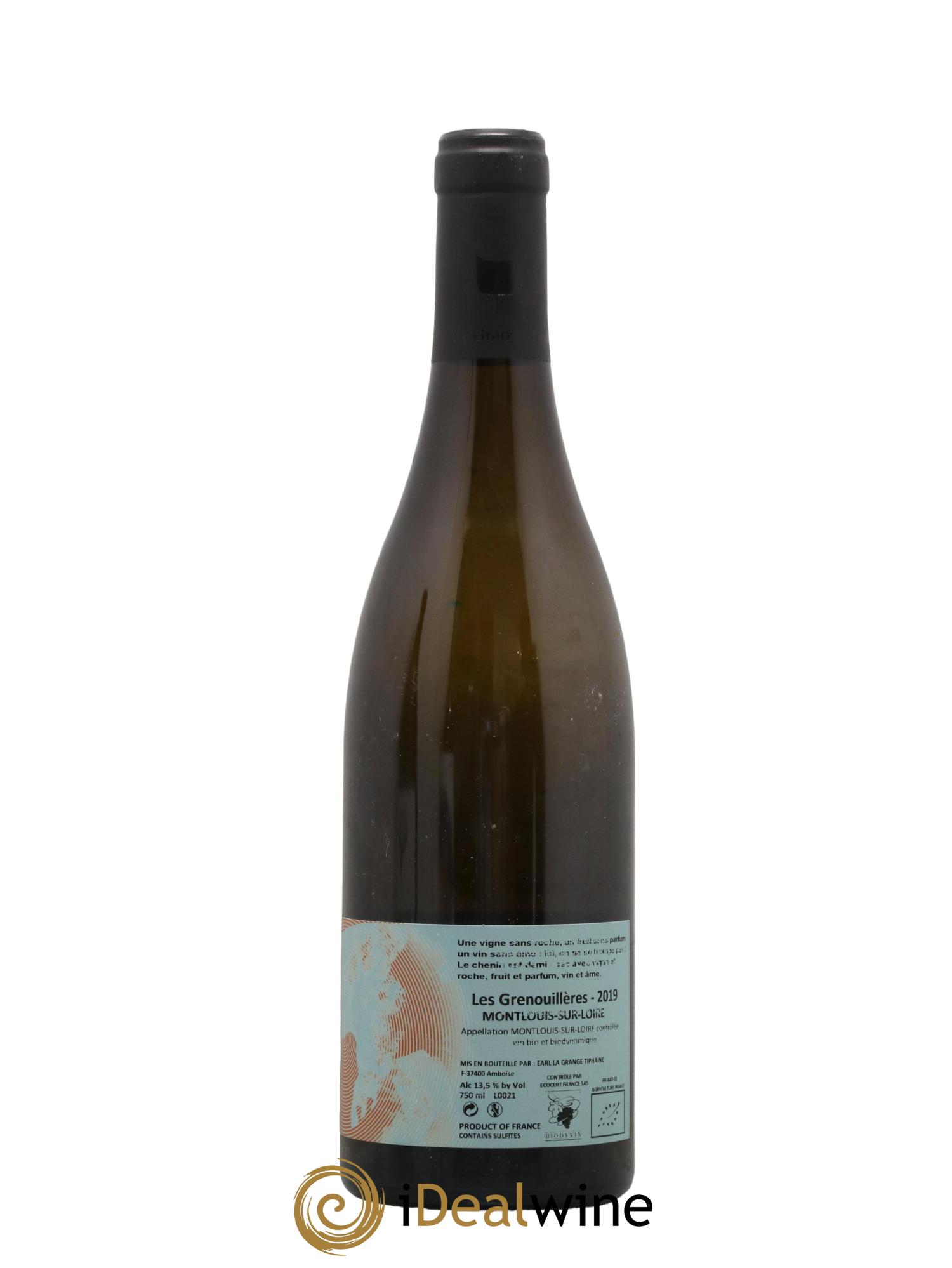 Montlouis-sur-Loire Les Grenouillères La Grange Tiphaine 2019 - Lot de 1 bouteille - 1