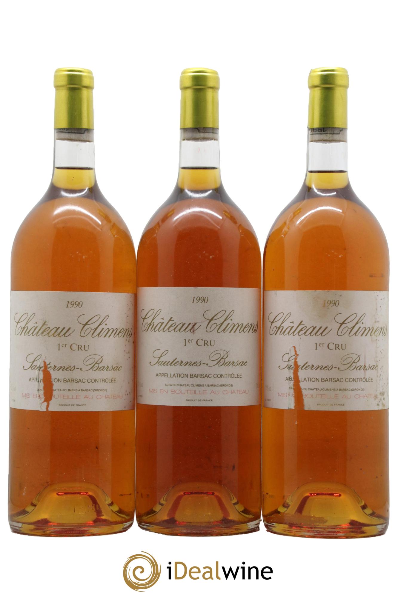 Château Climens 1er Grand Cru Classé 1990 - Lotto di 3 magnum - 0