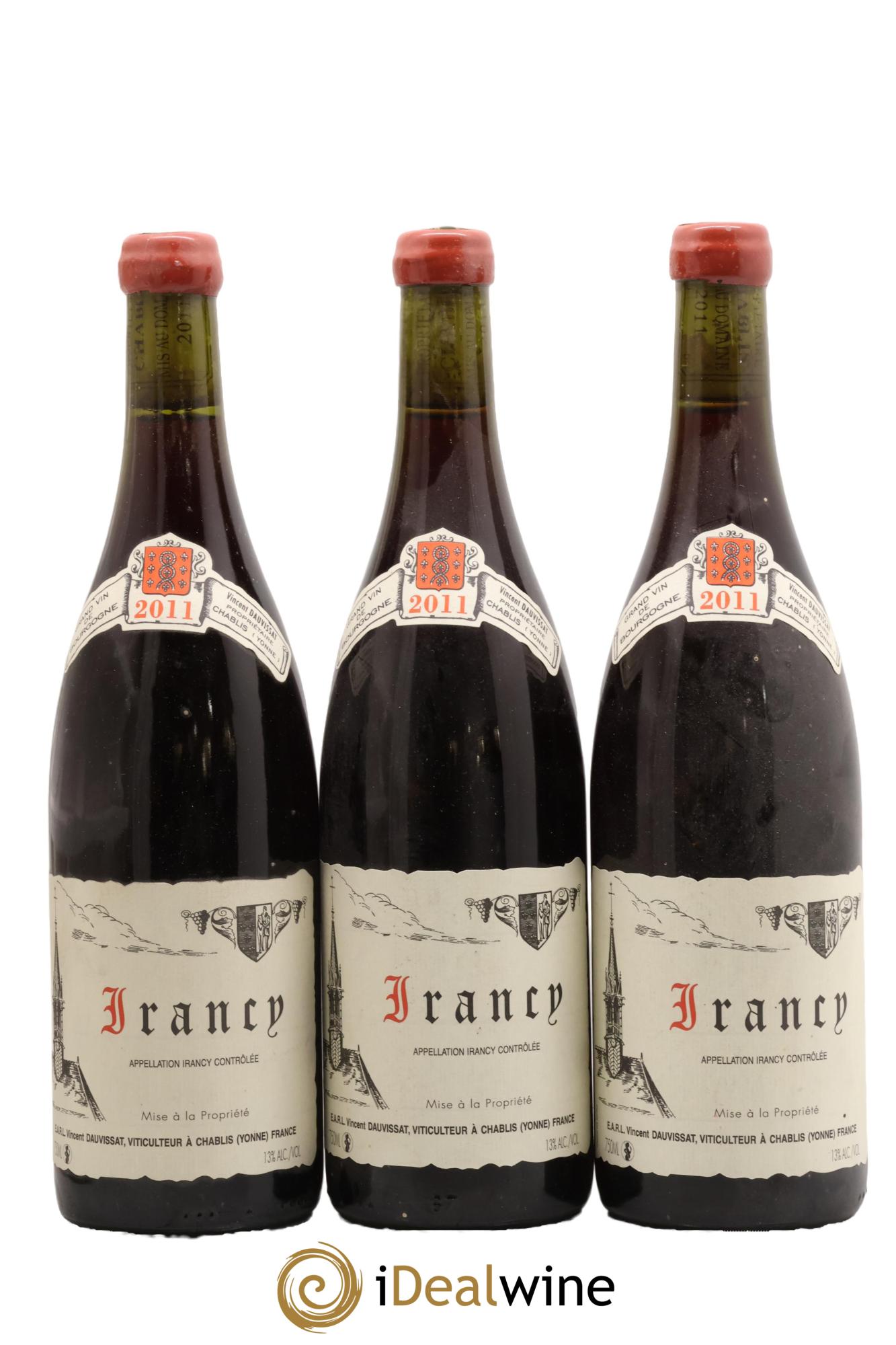 Irancy Vincent Dauvissat (Domaine) 2011 - Lot of 3 bottles - 0