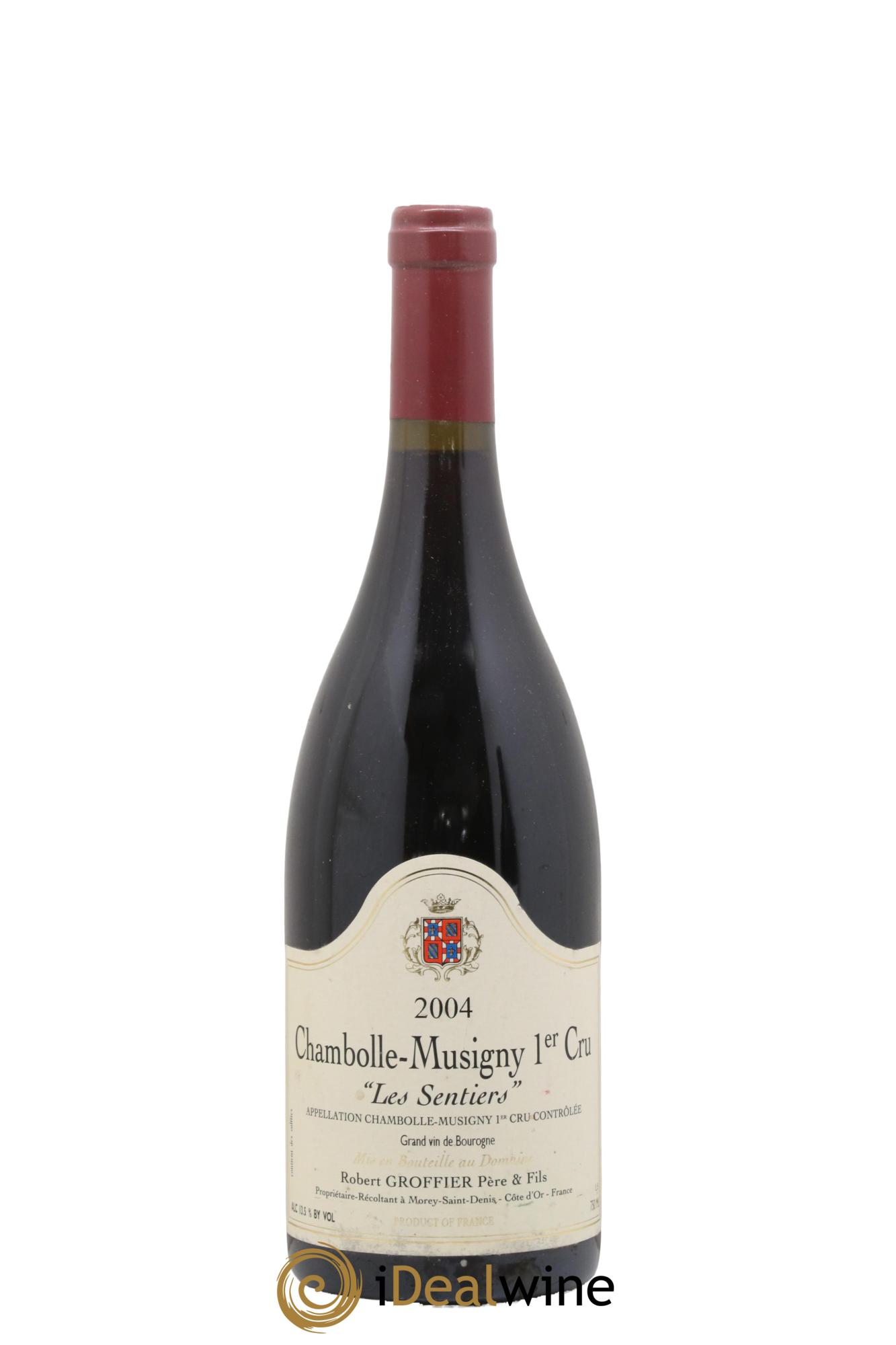 Chambolle-Musigny 1er Cru Les Sentiers Robert Groffier Père & Fils (Domaine) 2004 - Lot de 1 bouteille - 0