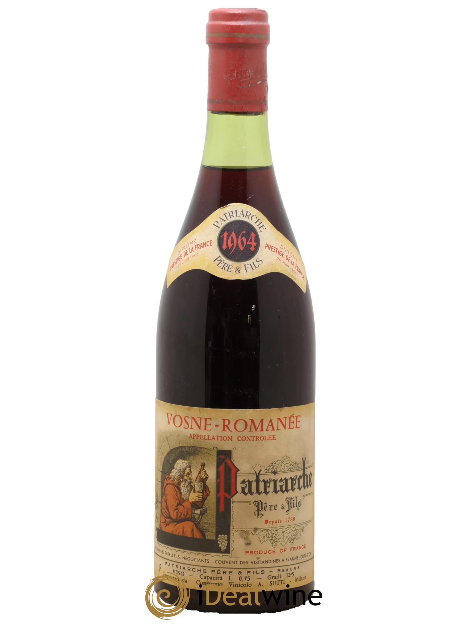 Vosne-Romanée Patriarche Père et Fils 1964 - Lot de 1 bouteille - 0