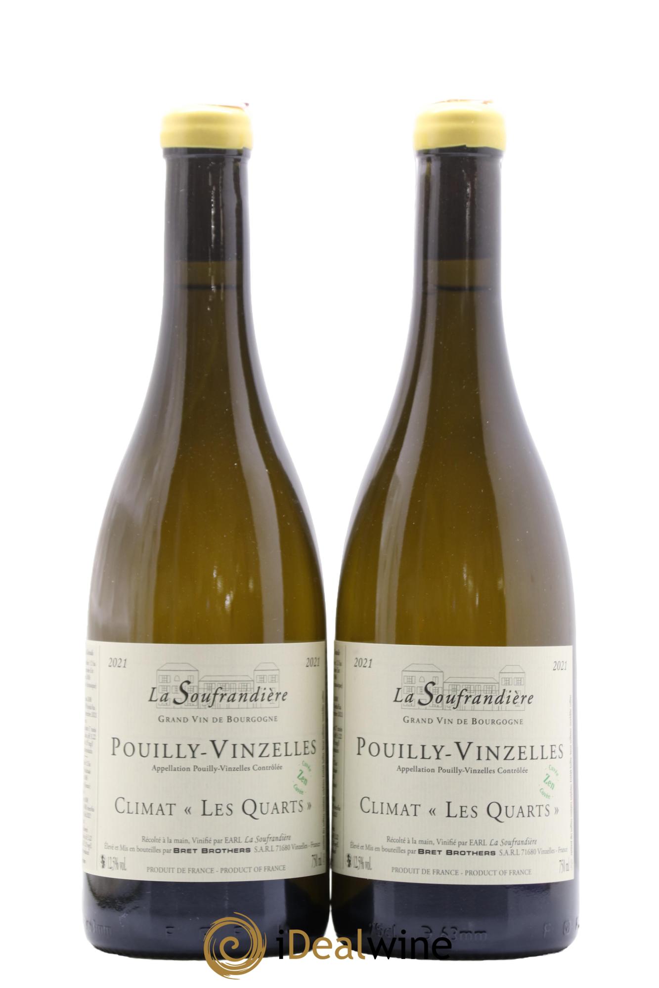 Pouilly-Vinzelles Les Quarts Cuvée Zen La Soufrandière - Bret Brothers 2021 - Lot de 2 bouteilles - 0