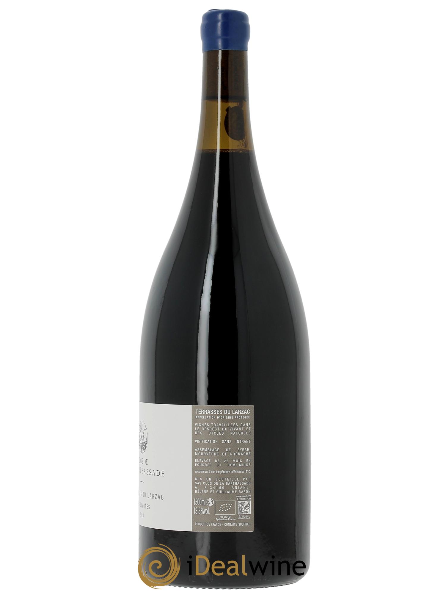 Terrasses du Larzac Les Ouvrées Le Clos de la Barthassade  2023 - Lot de 1 magnum - 1