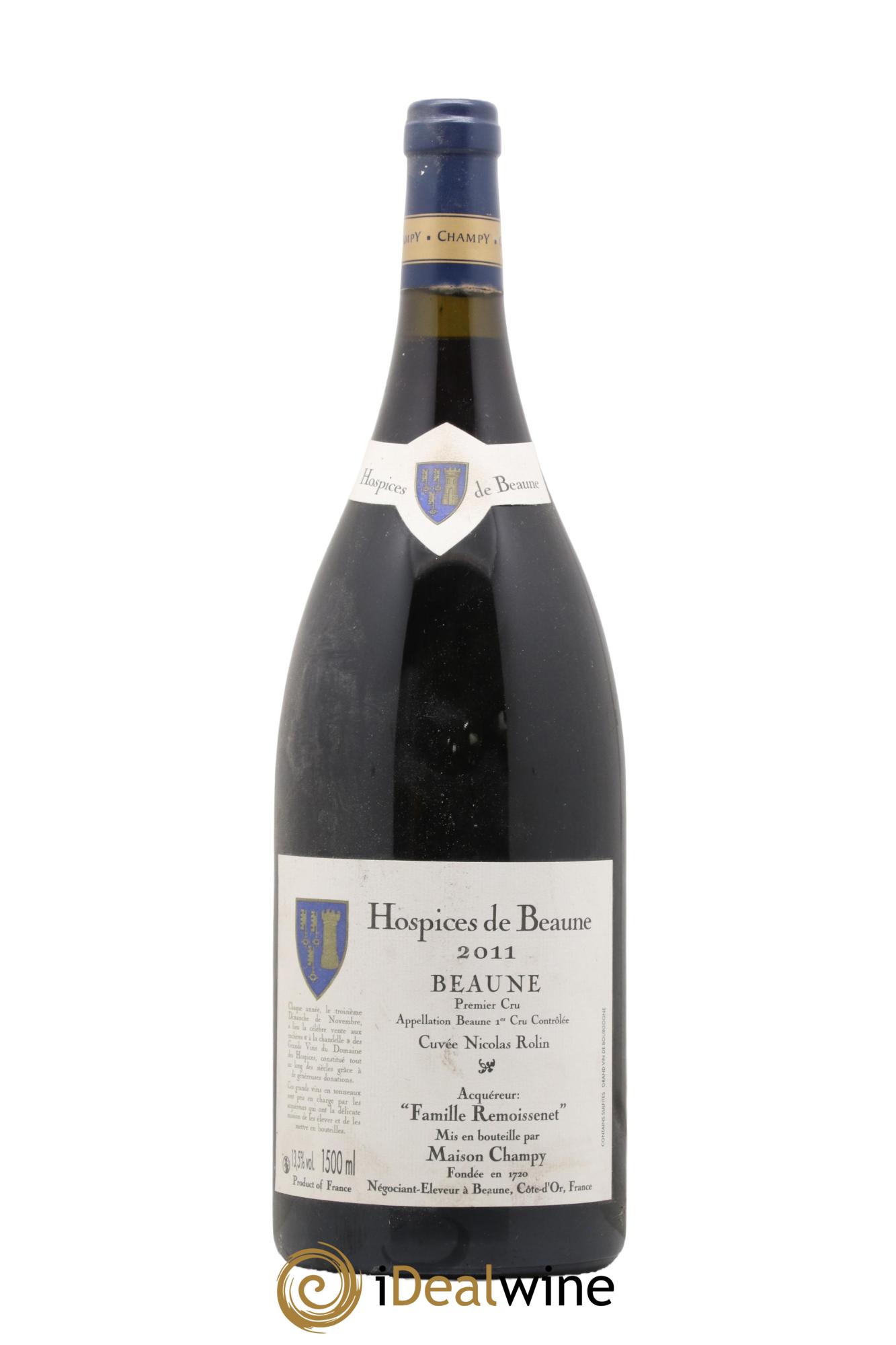 Beaune 1er Cru Cuvée Nicolas Rolin Hospices de Beaune Maison Champy 2011 - Lot de 1 magnum - 0