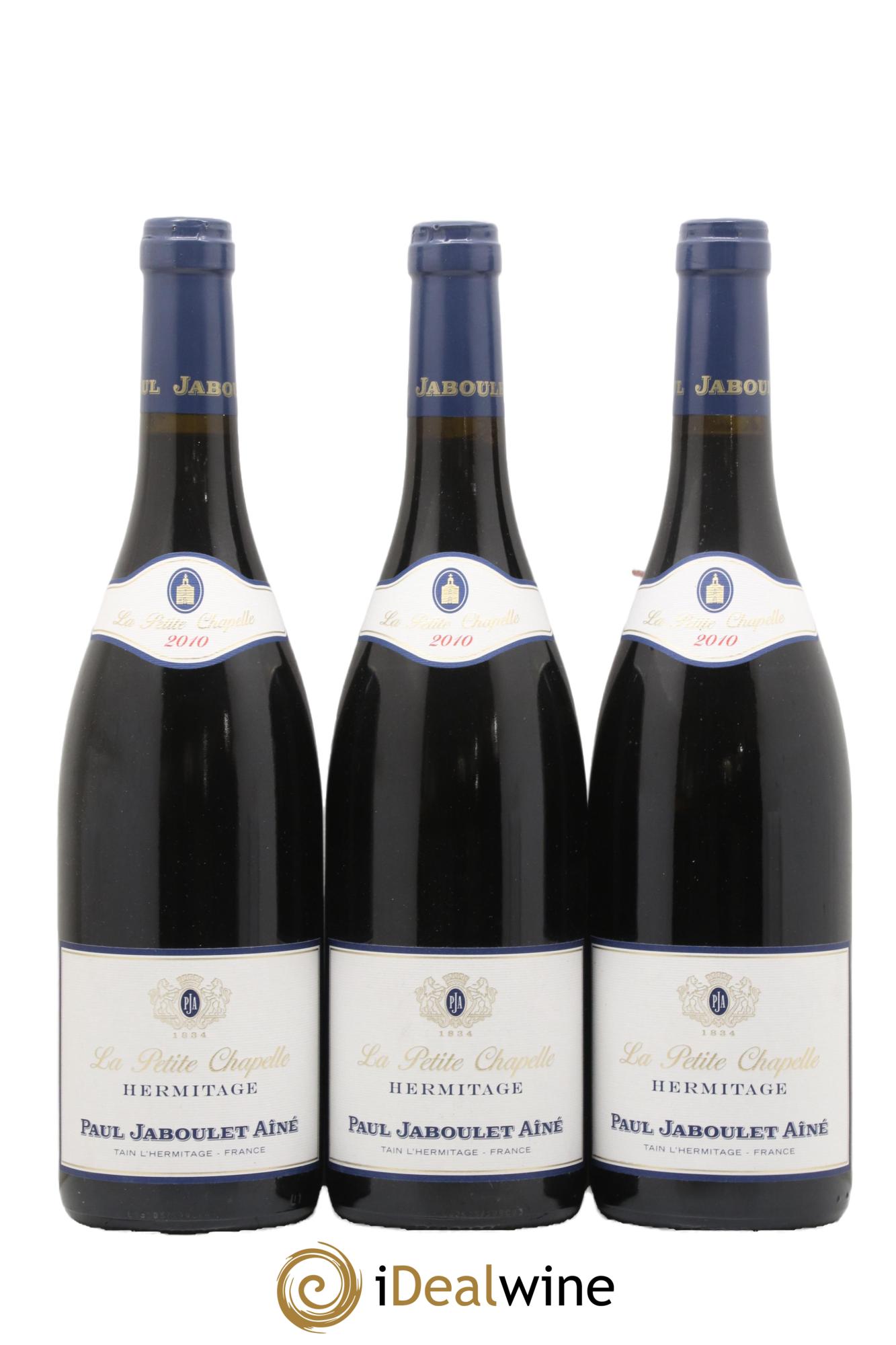 Hermitage La Petite Chapelle Paul Jaboulet Ainé 2010 - Lot of 3 bottles - 0