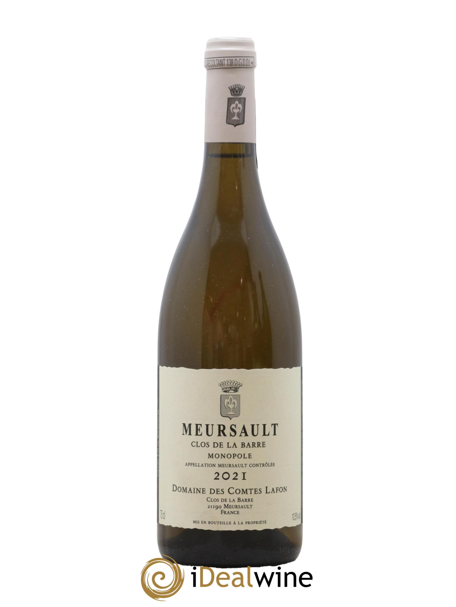 Meursault Clos de la Barre Comtes Lafon (Domaine des) 2021 - Lot de 1 bouteille - 0