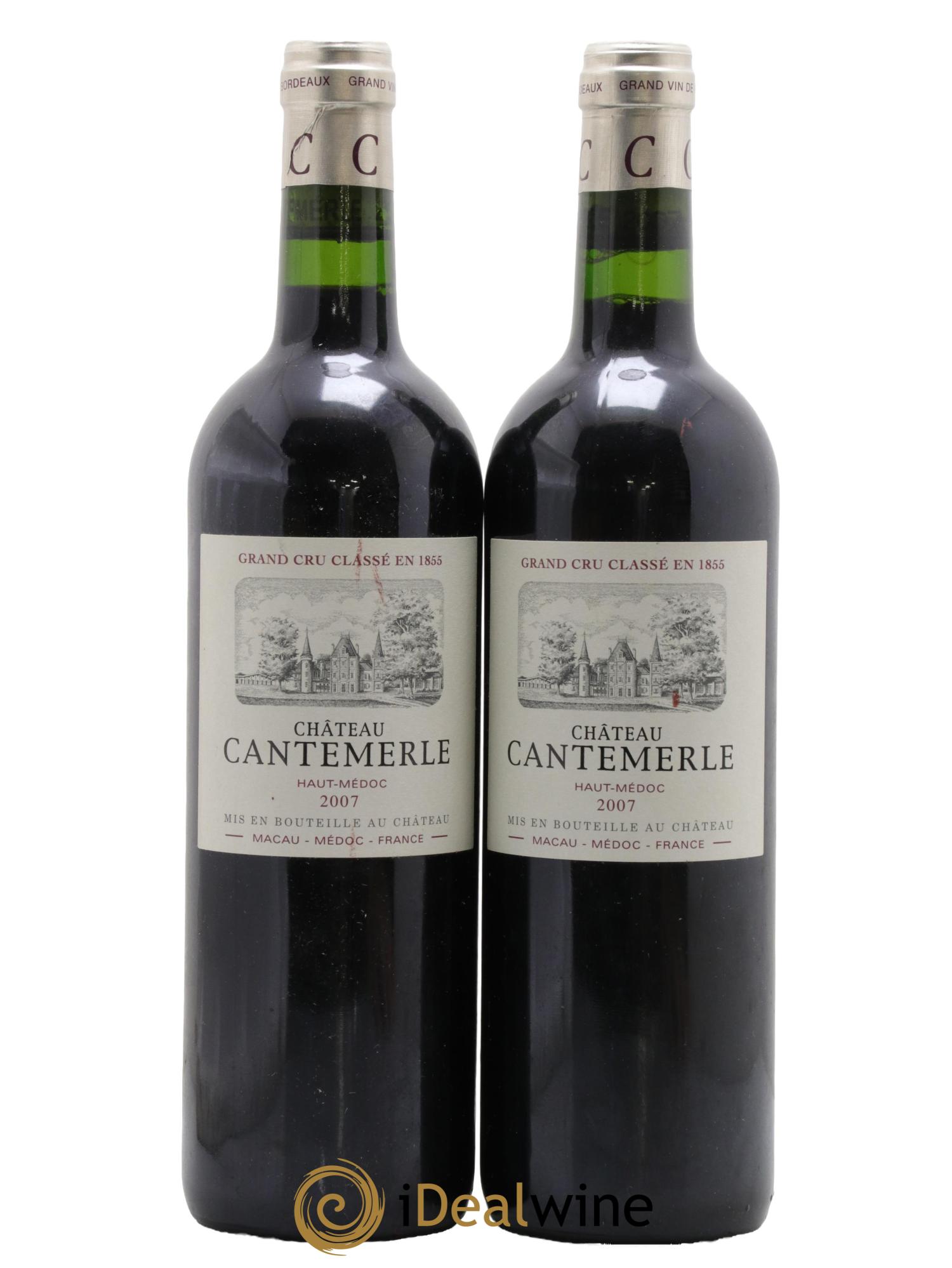 Château Cantemerle 5ème Grand Cru Classé 2007 - Lot de 2 bouteilles - 0