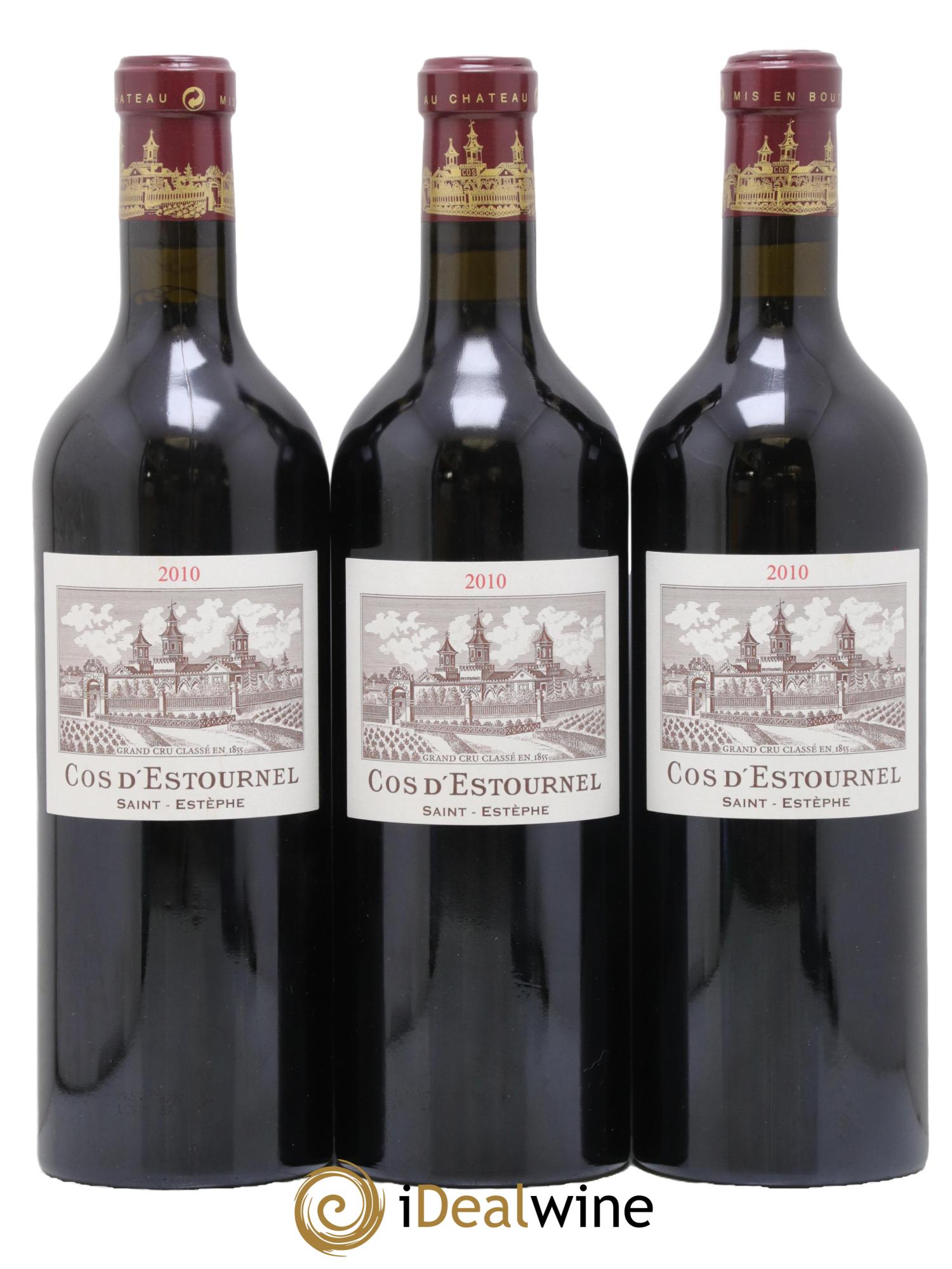 Cos d'Estournel 2ème Grand Cru Classé 2010 - Posten von 3 Flaschen - 0