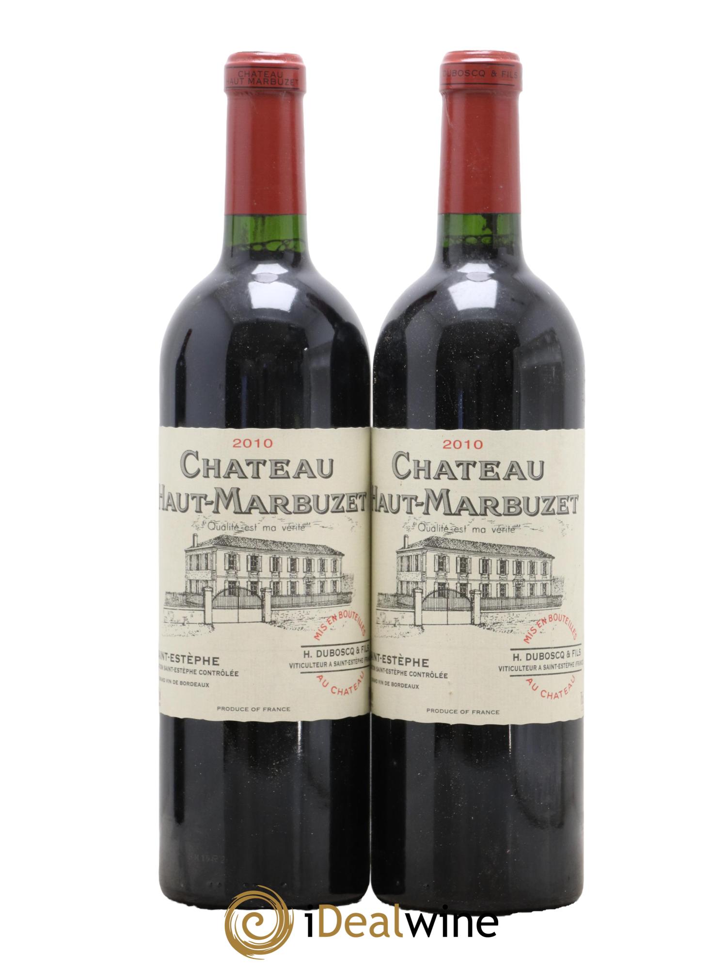 Château Haut Marbuzet 2010 - Lot de 2 bouteilles - 0