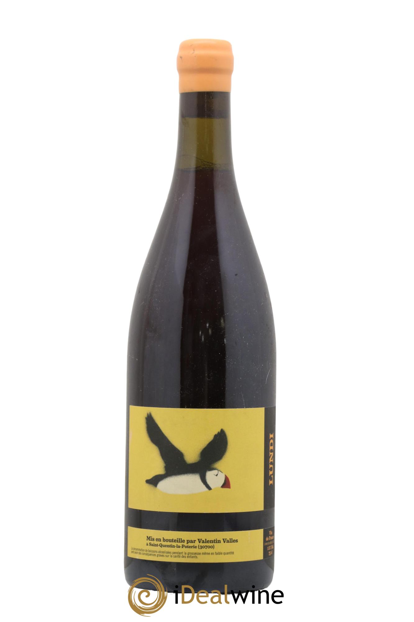 Vin de France Lundi Valentin Vallés 2019 - Lot de 1 bouteille - 0