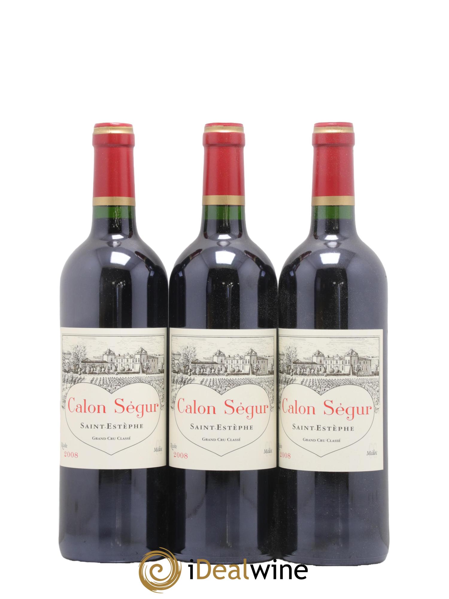 Château Calon Ségur 3ème Grand Cru Classé 2008 - Lotto di 12 bottiglie - 3