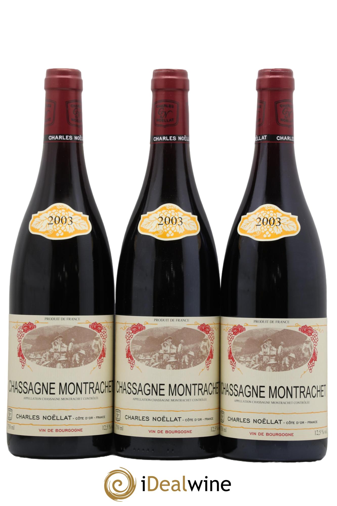 Chassagne-Montrachet Domaine Charles Noellat 2003 - Lot de 3 bouteilles - 0
