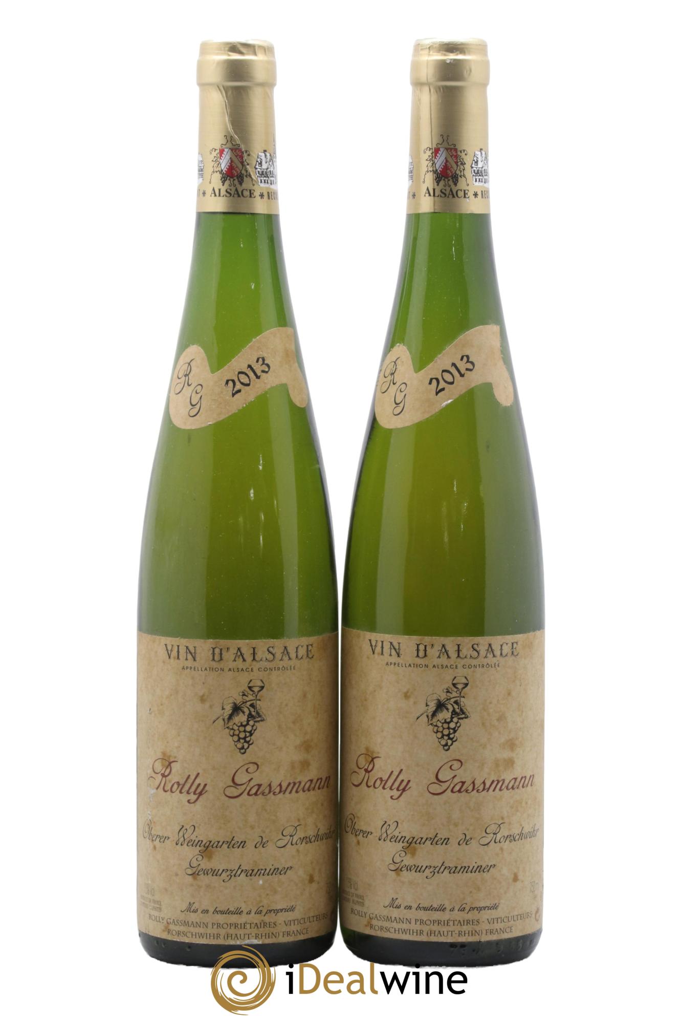 Alsace Gewürztraminer Oberer Weingarten De Rorschwihr Rolly-Gassmann 2013 - Lotto di 2 bottiglie - 0