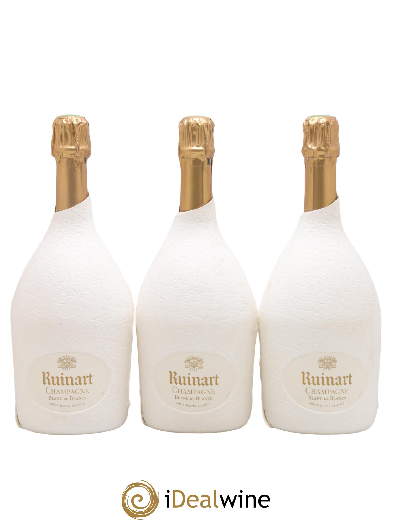 Blanc de Blancs Brut (seconde peau) Ruinart - Lotto di 3 bottiglie - 0