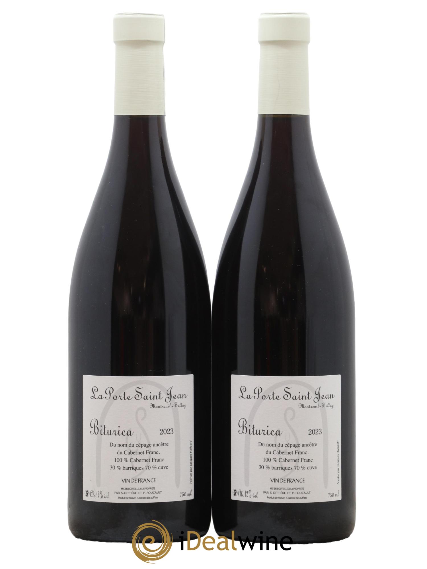 Vin de France Biturica La Porte Saint-Jean 2023 - Lot de 2 bouteilles - 1