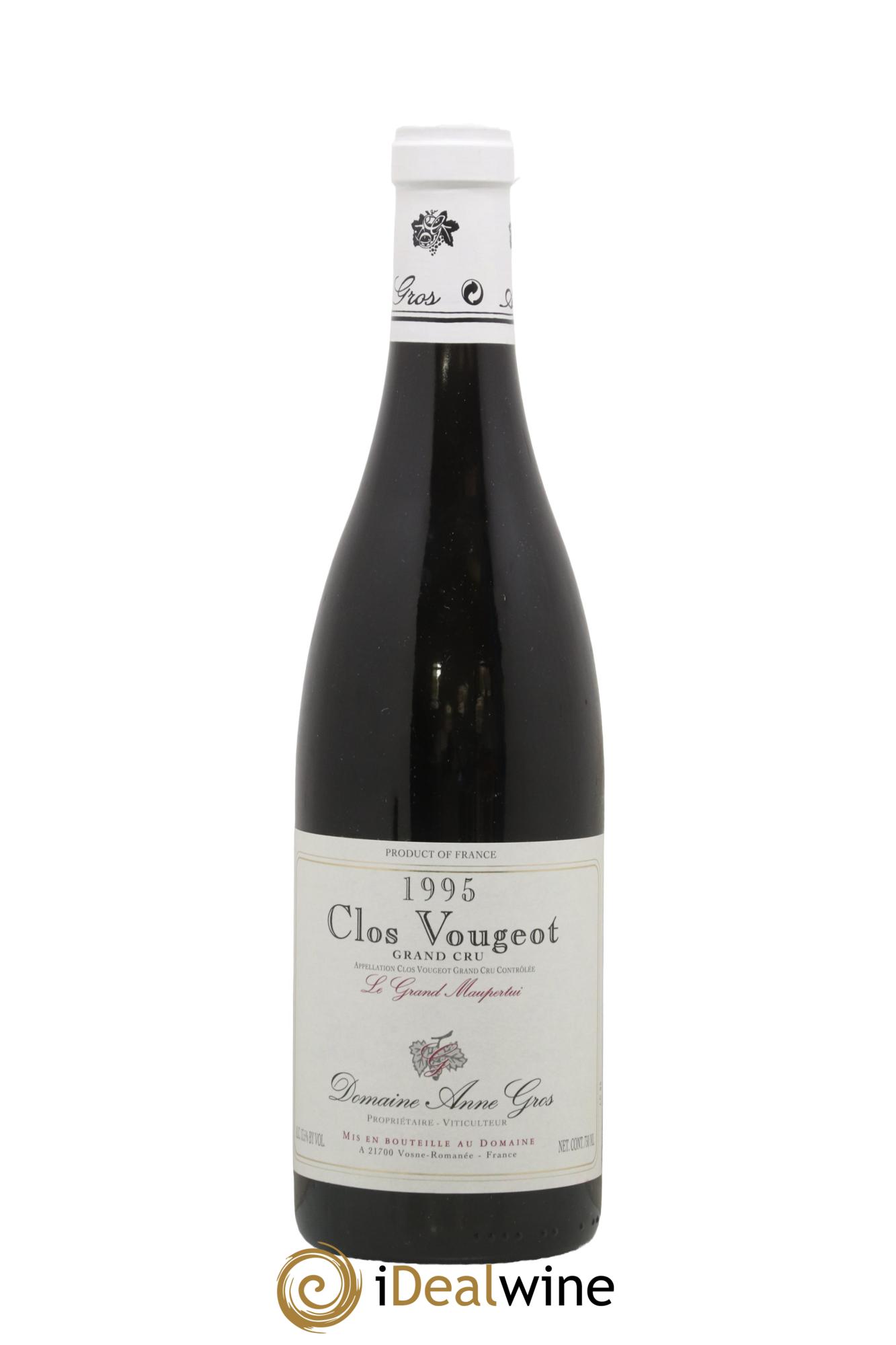 Clos de Vougeot Grand Cru Le Grand Maupertui Anne Gros 1995 - Lot of 1 bottle - 0