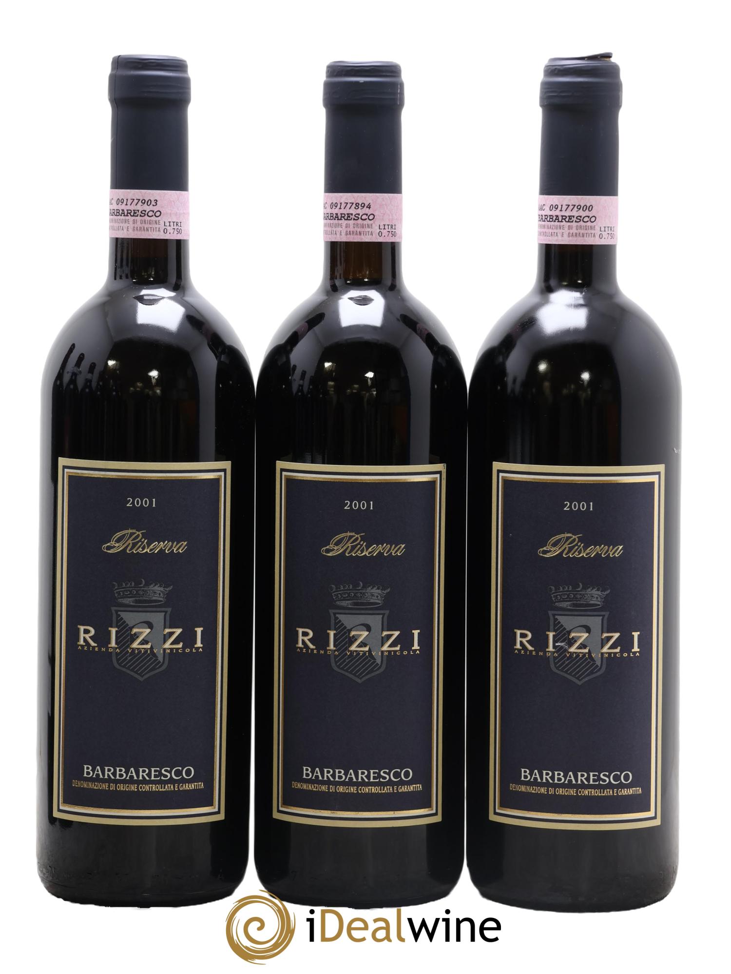 Barbaresco DOCG Riserva Rizzi 2001 - Posten von 3 Flaschen - 0
