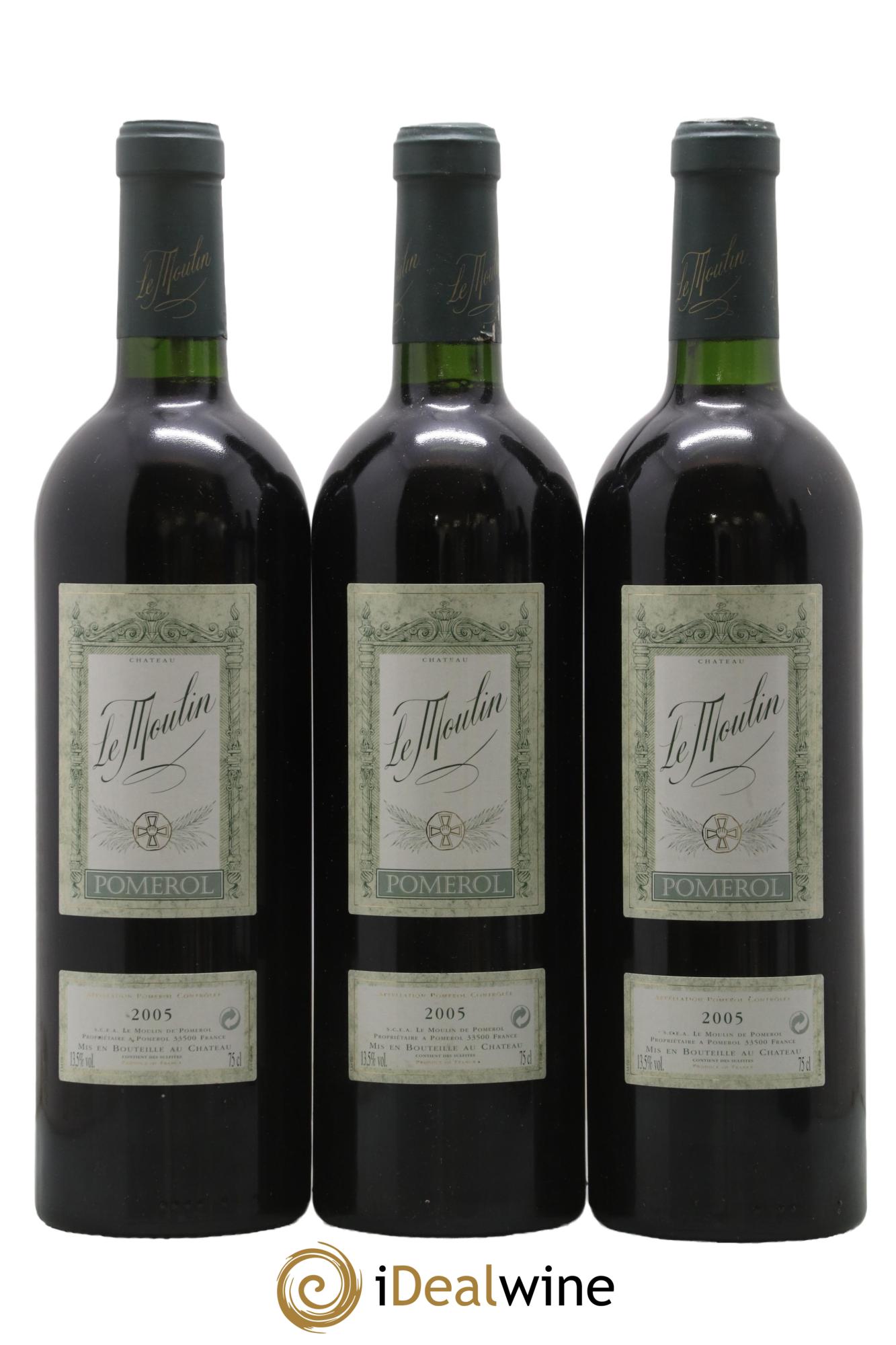 Château le Moulin 2005 - Posten von 3 Flaschen - 0