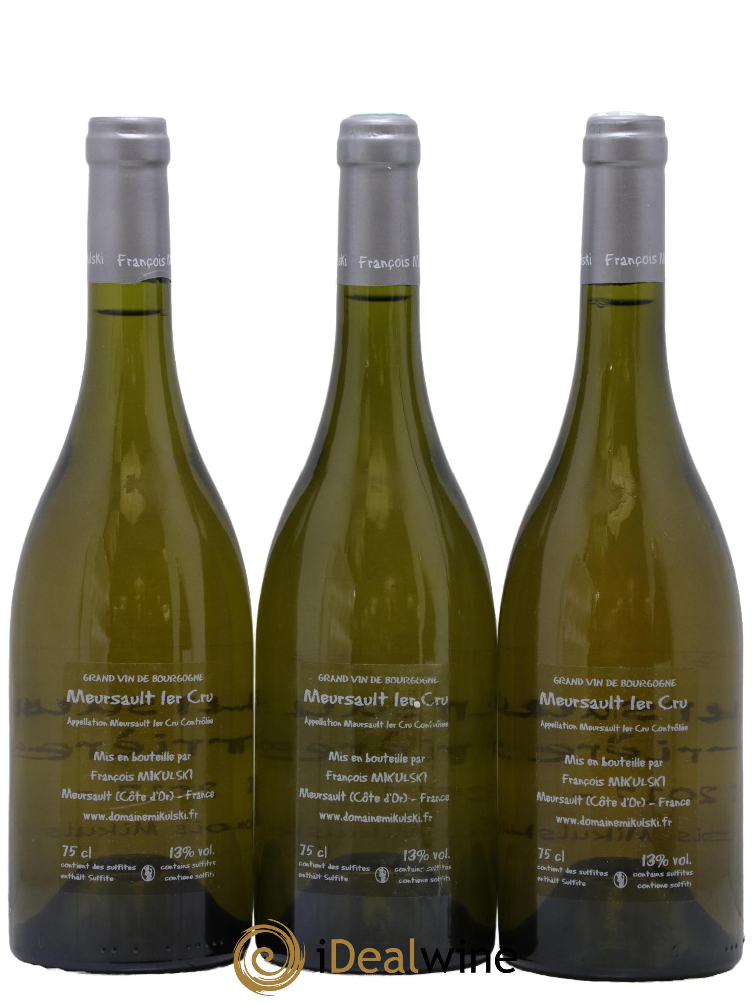 Meursault 1er Cru Les Perrières François Mikulski 2017 - Lot de 3 bouteilles - 1