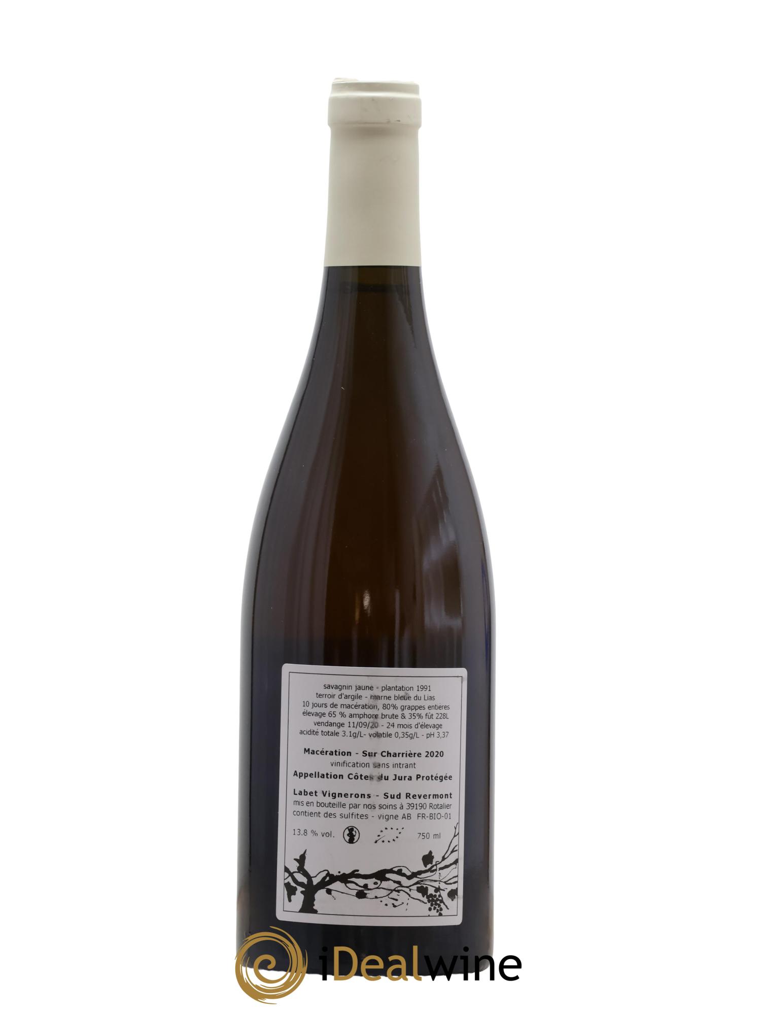 Côtes du Jura Savagnin Macération Labet 2020 - Lot de 1 bouteille - 1
