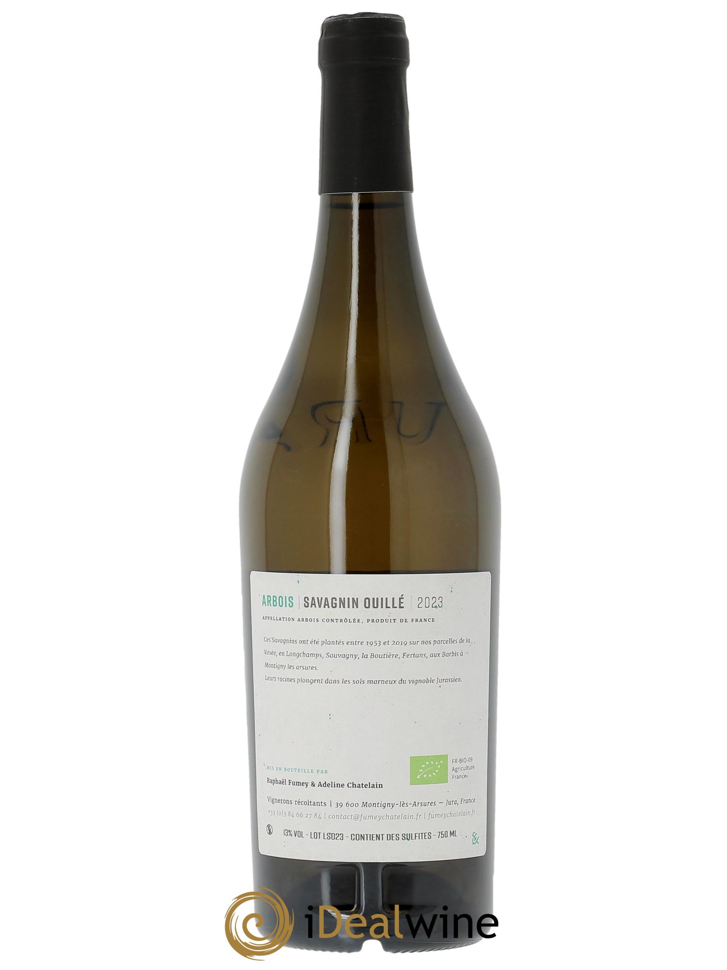 Arbois Savagnin Ouillé Fumey-Chatelain  2023 - Lot de 1 bouteille - 1