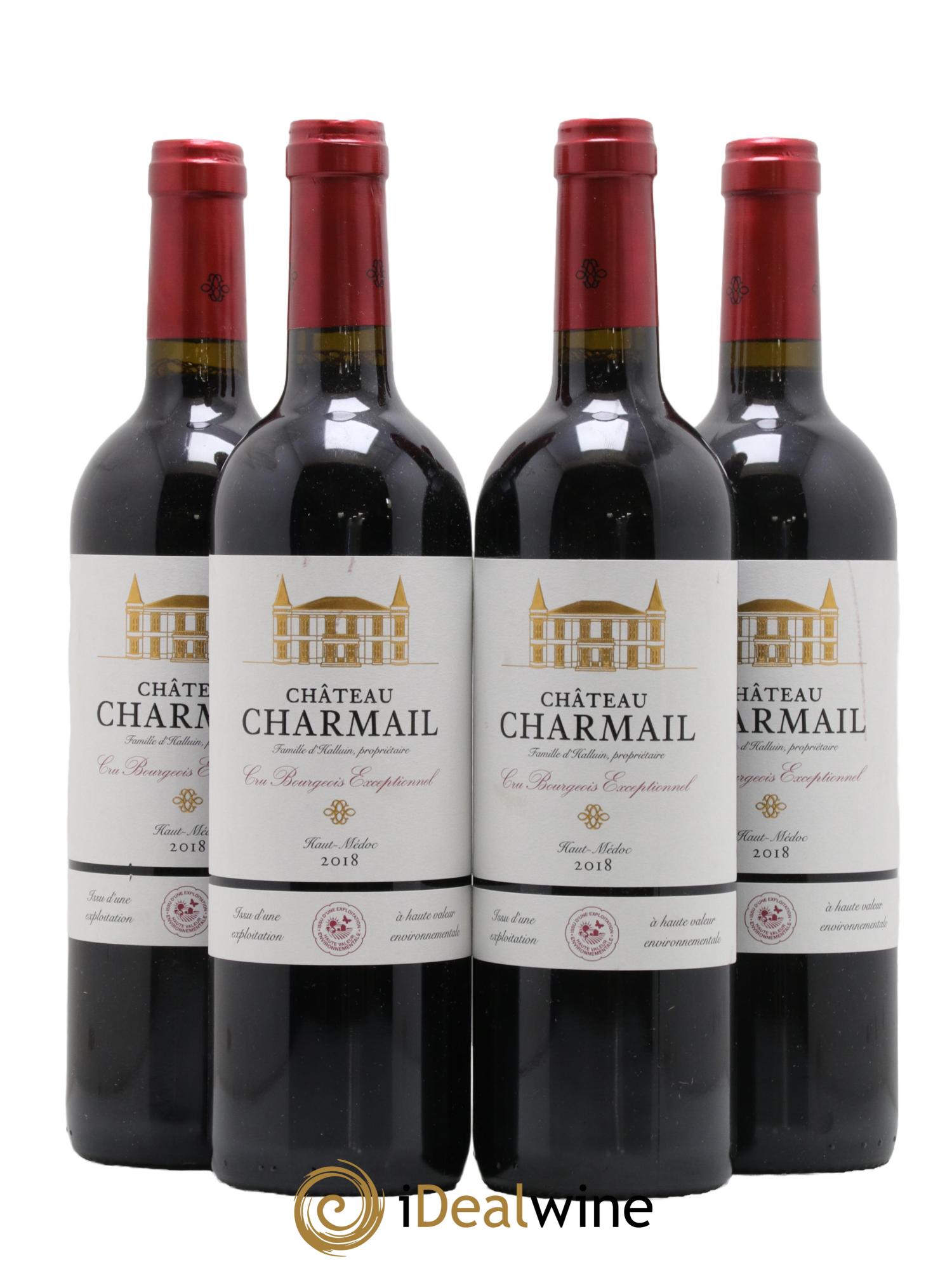 Château Charmail Cru Bourgeois 2018 - Lot de 4 bouteilles - 0
