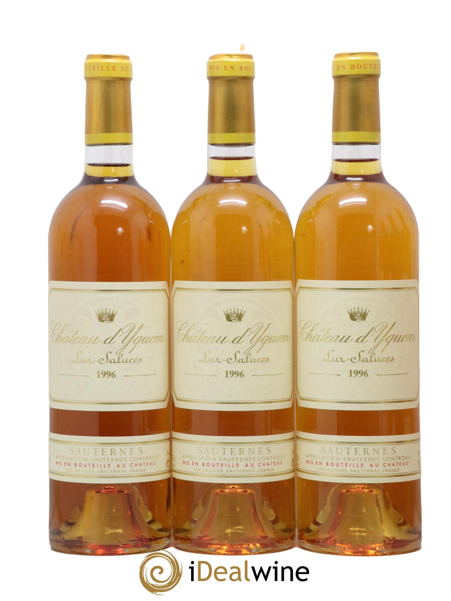Château d' Yquem 1er Cru Classé Supérieur 1996 - Lotto di 6 bottiglie - 1