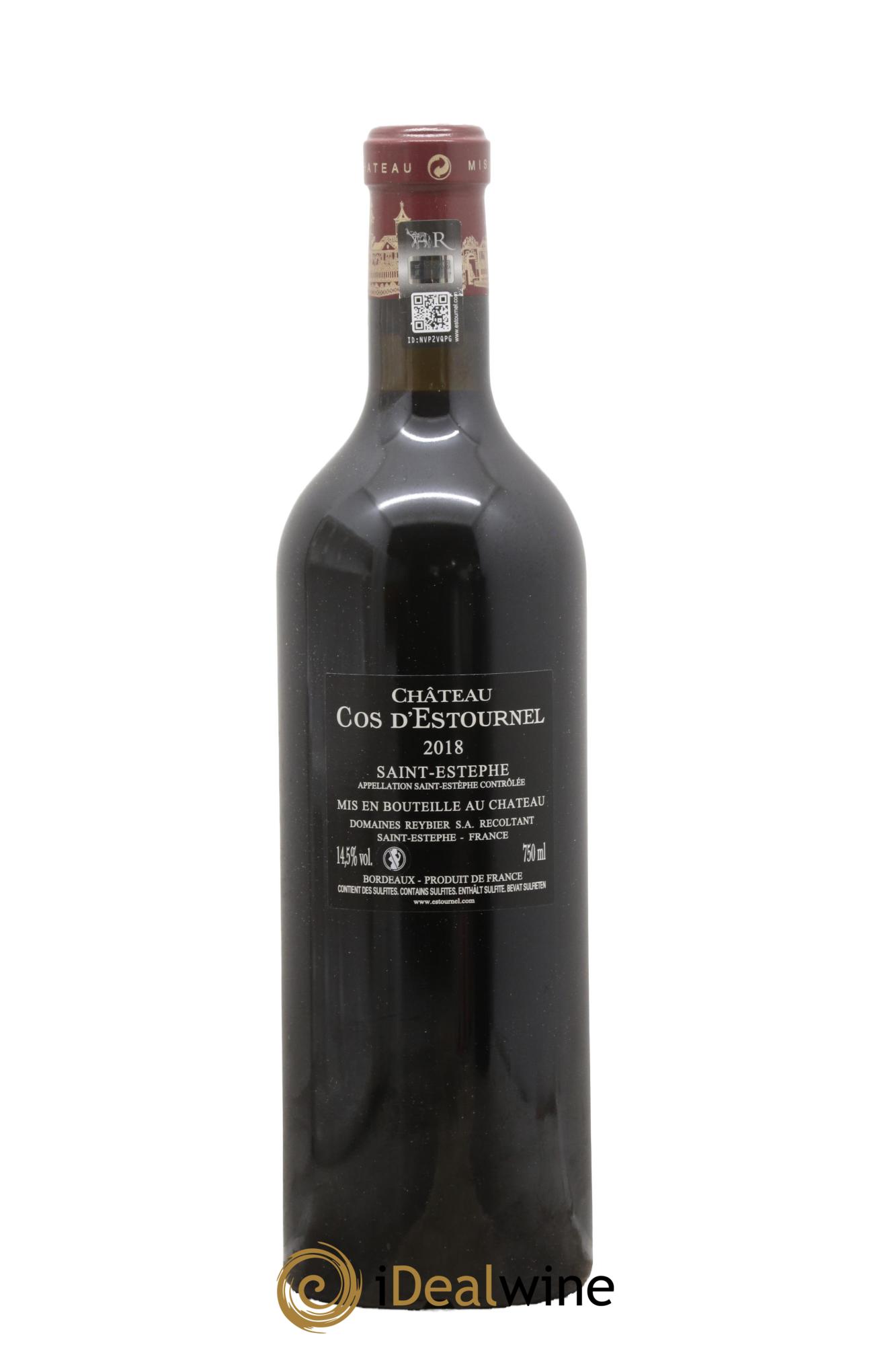 Cos d'Estournel 2ème Grand Cru Classé 2018 - Lot of 1 bottle - 1