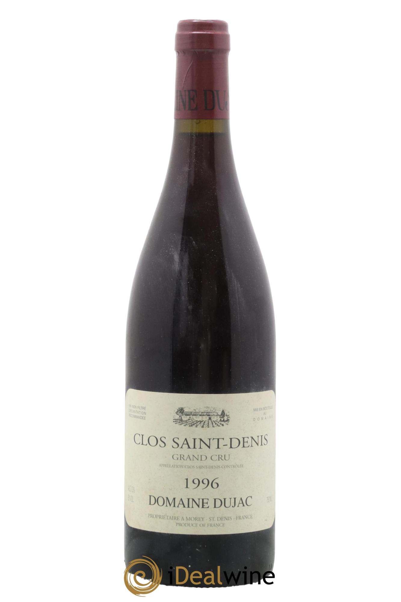 Clos Saint-Denis Grand Cru Dujac (Domaine) 1996 - Lot de 1 bouteille - 0